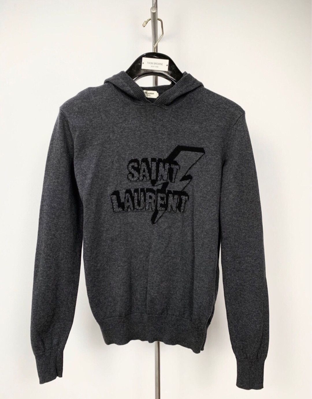 Saint Laurent Paris saint laurent Printed hooded sweatshirt-2505 Size US S / EU 44-46 / 1 - 1 Thumbnail