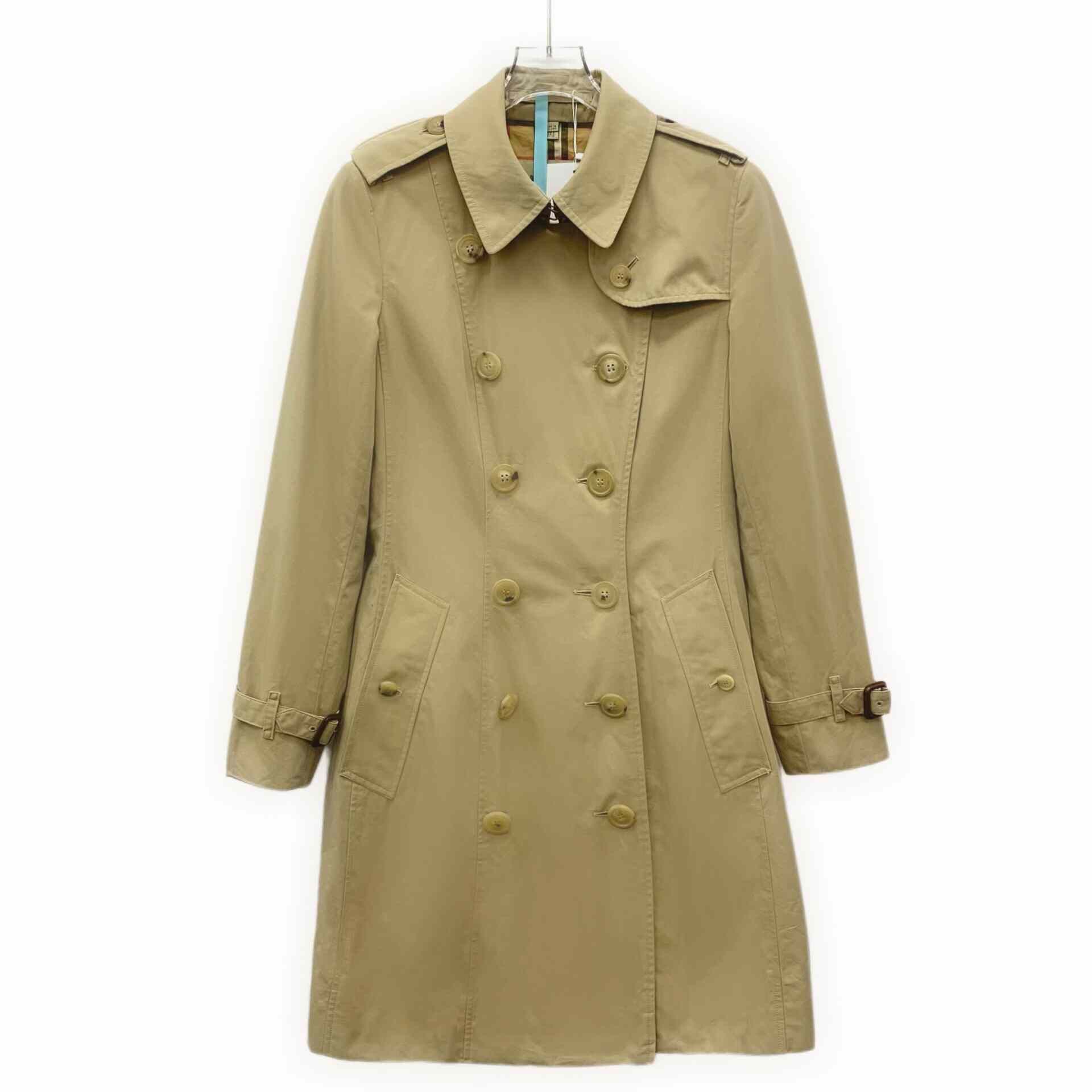 Burberry Burberry Cotton Brown Coat S Women Size S / US 4 / IT 40 - 1 Thumbnail