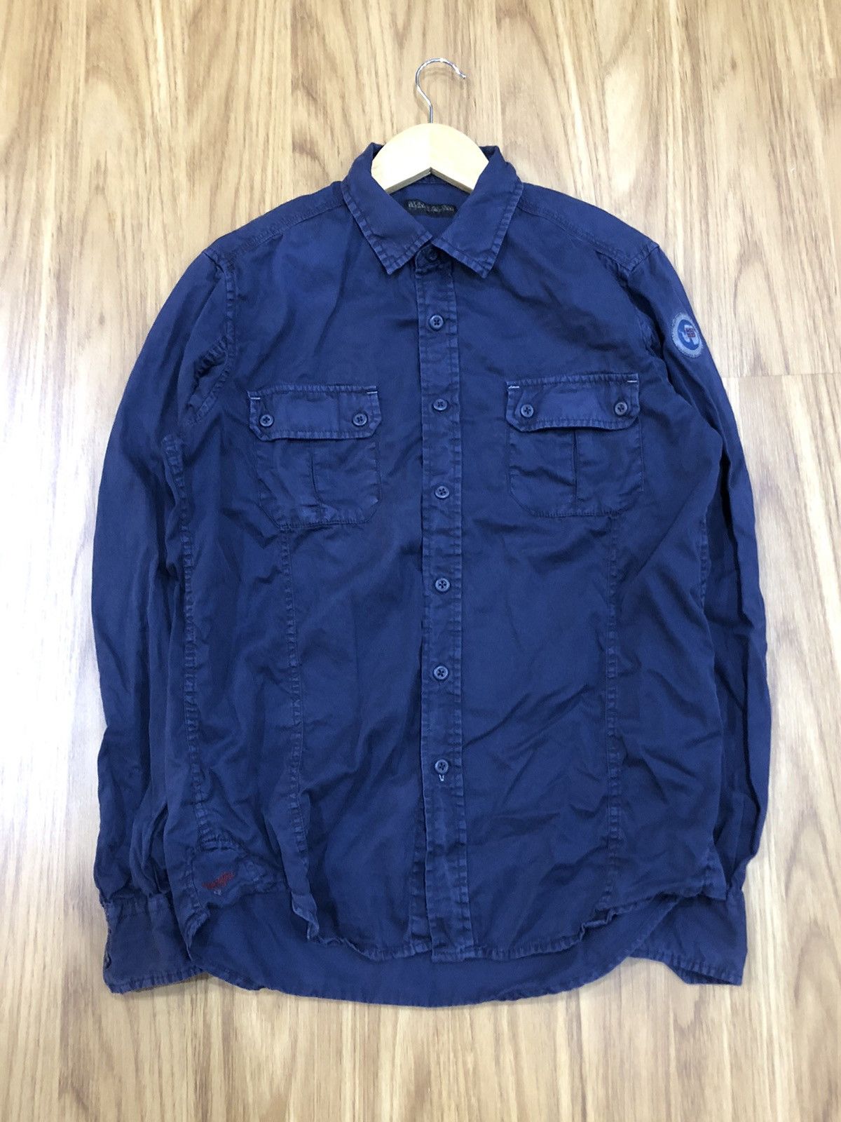 Napapijri Napapijri Geographic Double Button Pocket L/S Button Up Size US M / EU 48-50 / 2 - 2 Thumbnail