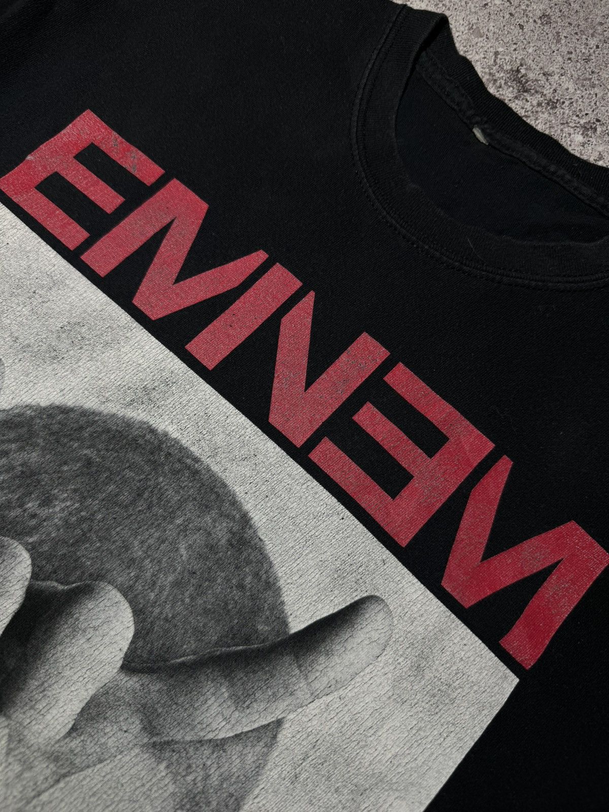 Band Tees × Eminem × Vintage Eminem 2014 Monster Tour Devil Horns Lollapalooza Rap Tee Size US M / EU 48-50 / 2 - 5 Thumbnail