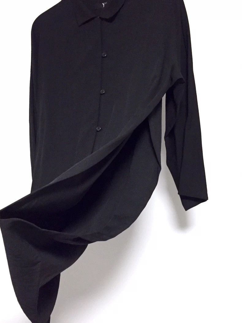 Yohji Yamamoto Yohji Yamamoto Yohji Yamamoto Y's wool shirt black Size US M / EU 48-50 / 2 - 2 Thumbnail