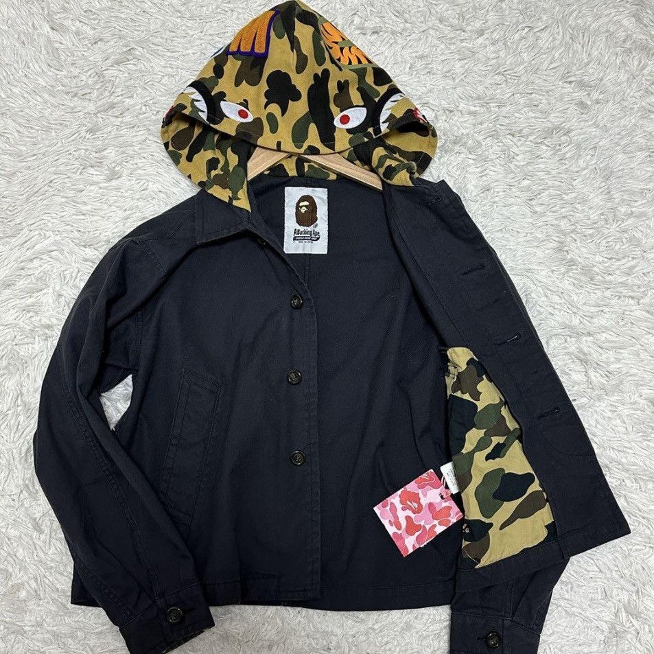 Bape 1st Camo Shark Hoodie Jacket Size ONE SIZE - 2 Thumbnail