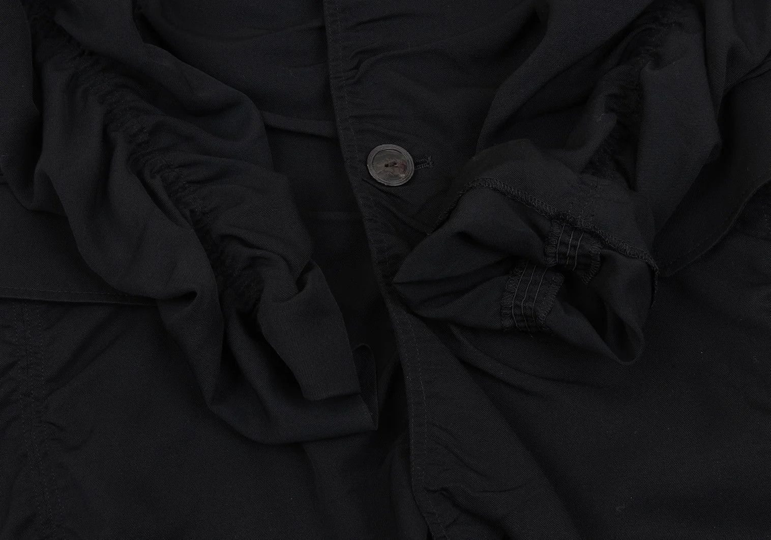 Jean Paul Gaultier Wool Rayon Pleated Jacket in Black Size 48 Size US M / EU 48-50 / 2 - 9 Thumbnail