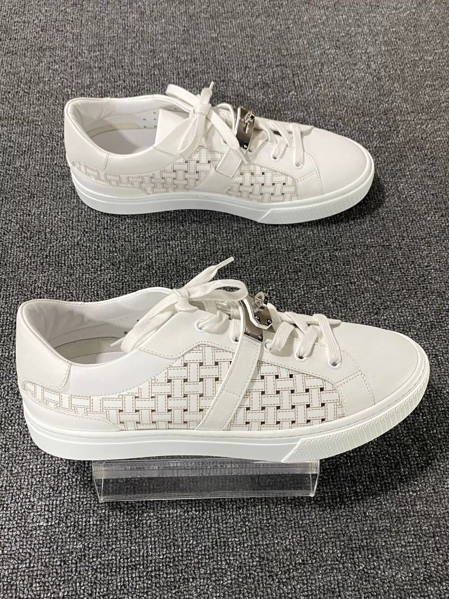 Hermes HERMES White Kelly Low-Top Sneaker Size 42 Size US 9 / EU 42 - 4 Thumbnail