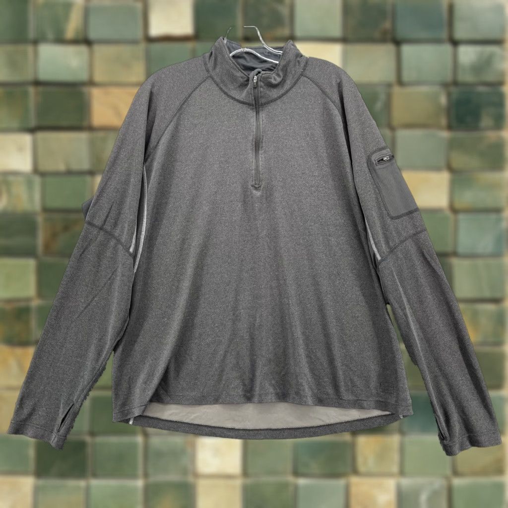Mountain Hardwear REI 1/4 Zip Pullover Sweatshirt Mountain Hardwear Mens XXL Gray Gorpcore Training Performance Run Size US XL / EU 56 / 4 - 1 Thumbnail