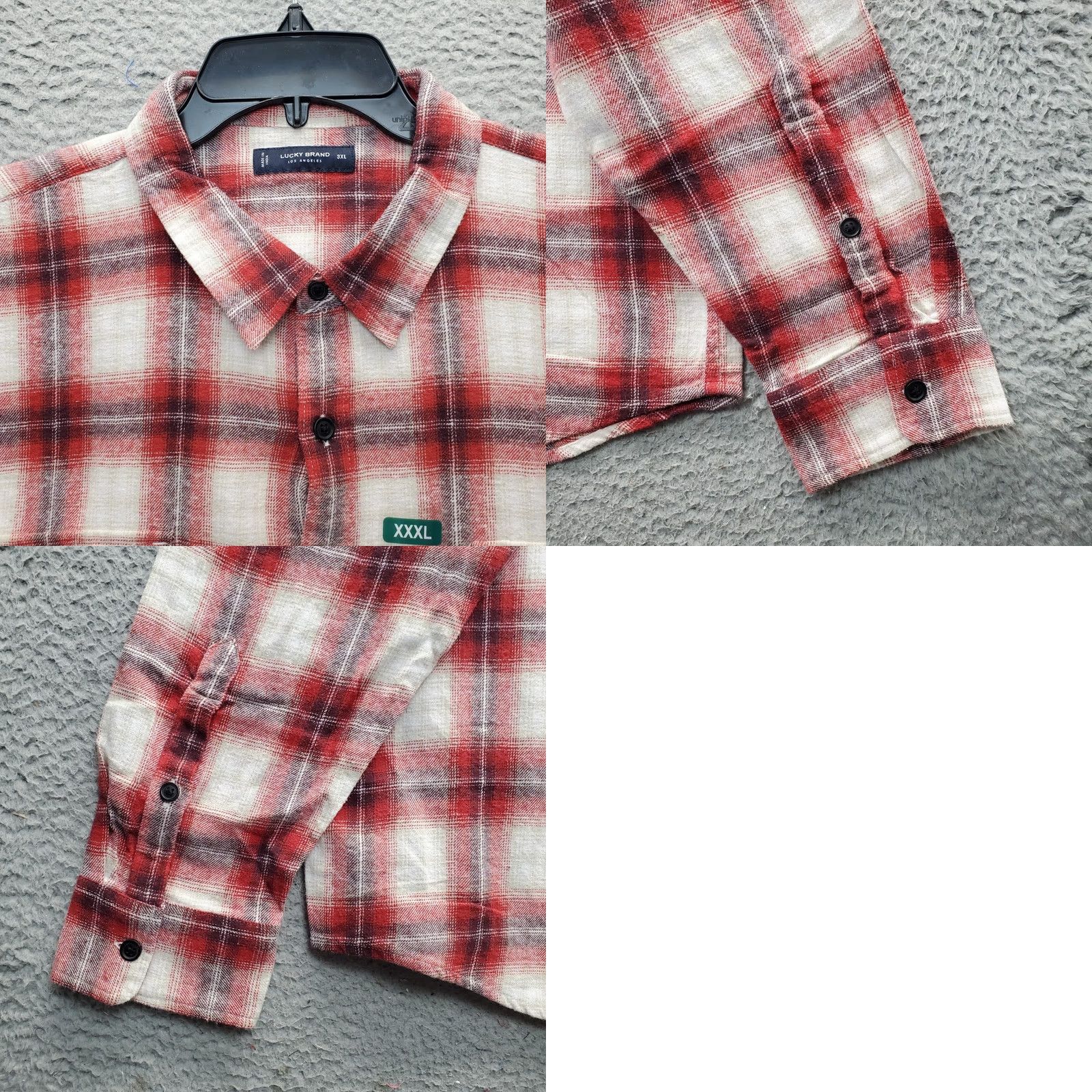 Lucky Brand Lucky Brand Flannel Shirt Men XXXL Multi Plaid Classic Fit Long Sleeve Button-Up Size US XXL / EU 58 / 5 - 8 Thumbnail
