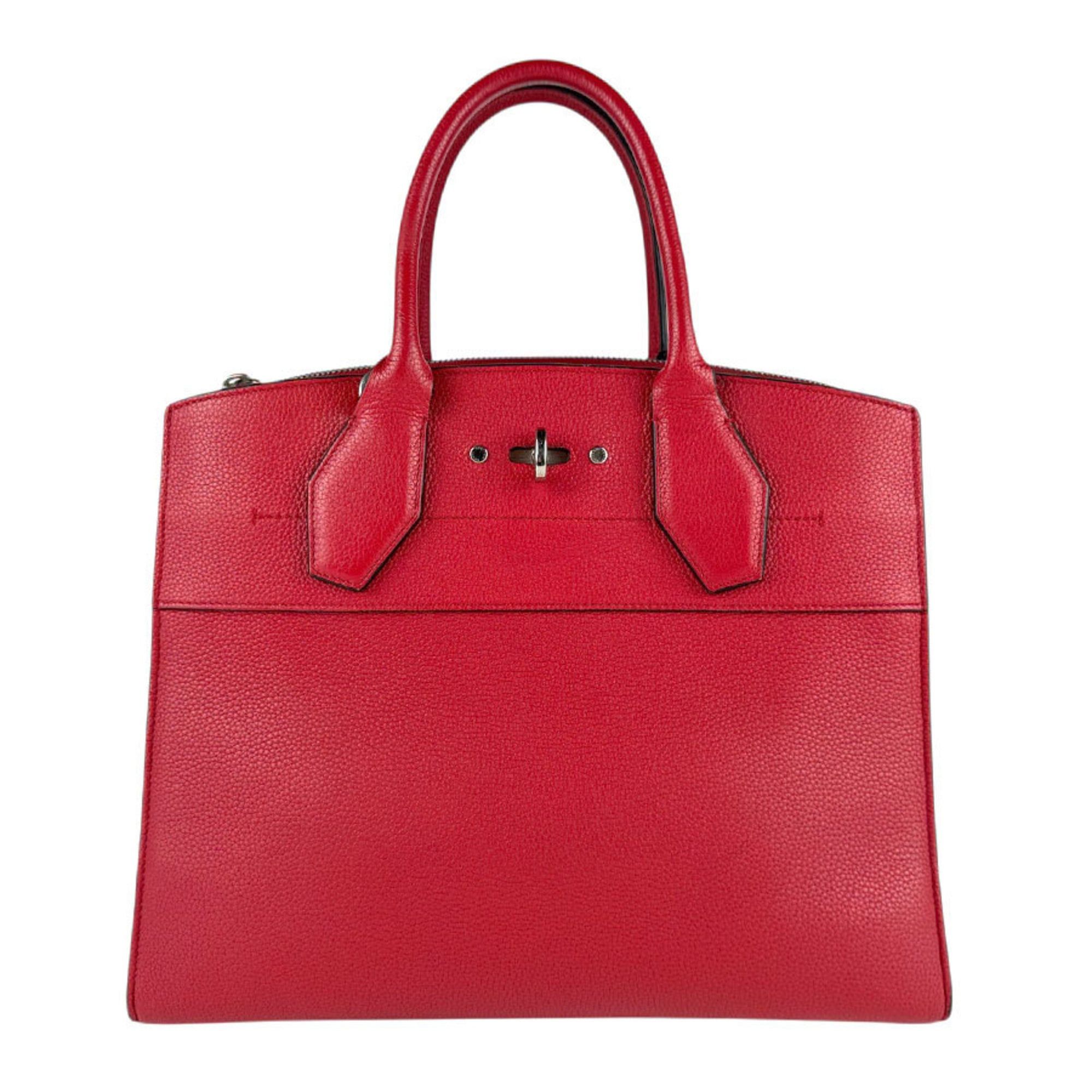 Louis Vuitton Louis Vuitton City Steamer MM Handbag Shoulder Bag in Red Leather, Women's, M53014 z8131 Size ONE SIZE - 1 Thumbnail