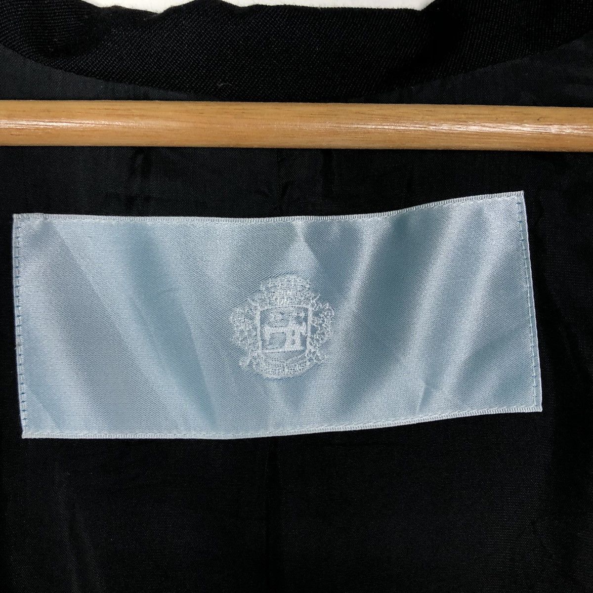 Dulcamara Japan 🔥Vintage Rich Black Long Jacket Dulcamara Double Breast Size US M / EU 48-50 / 2 - 14 Thumbnail