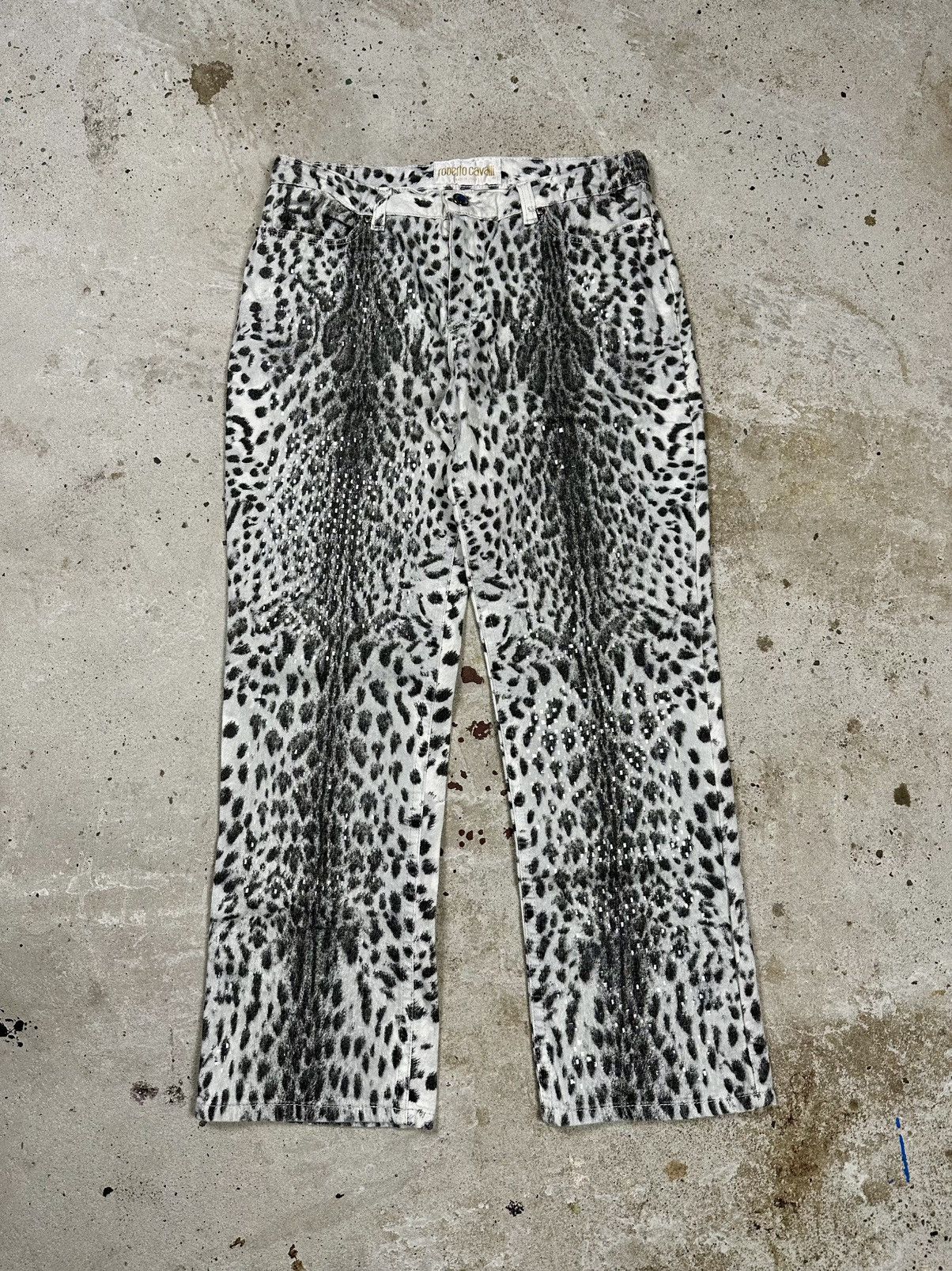 Roberto Cavalli Vintage SS2000 Roberto Cavalli Leopard Skin Print Pants Size 25" / US 0 / IT 36 - 1 Thumbnail