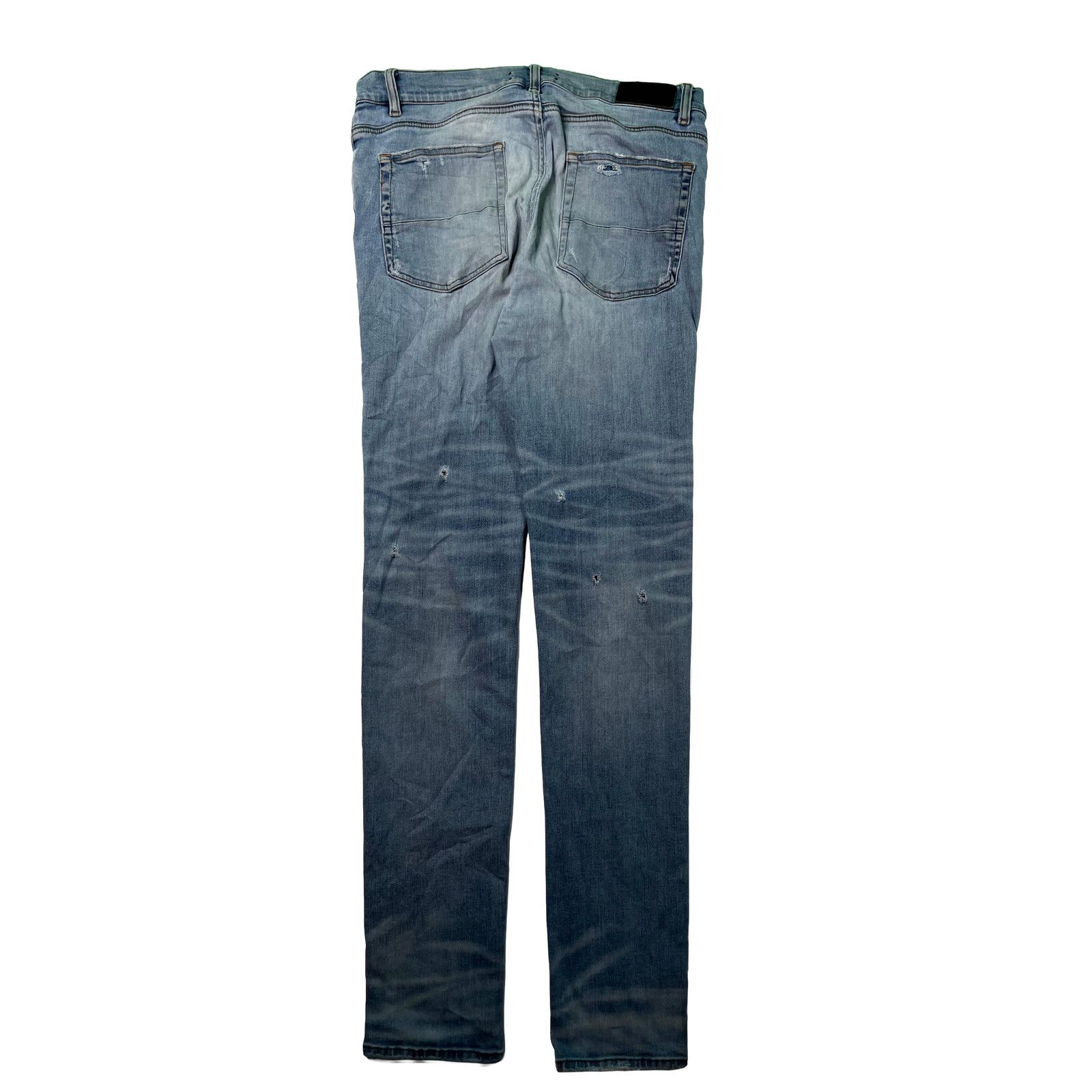 Amiri Amiri Thrasher Ripped (Repaired Crotch) Light Wash Jeans Size US 36 / EU 52 - 2 Thumbnail