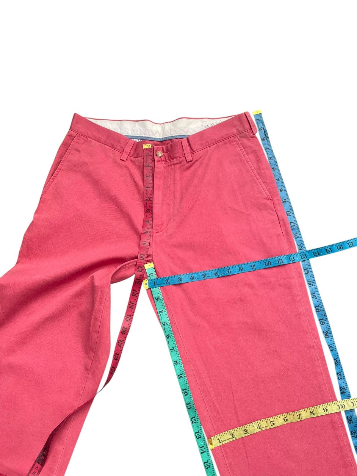 Designer Vintage Polo Ralph Lauren Pink Chinos Size US 34 / EU 50 - 10 Thumbnail