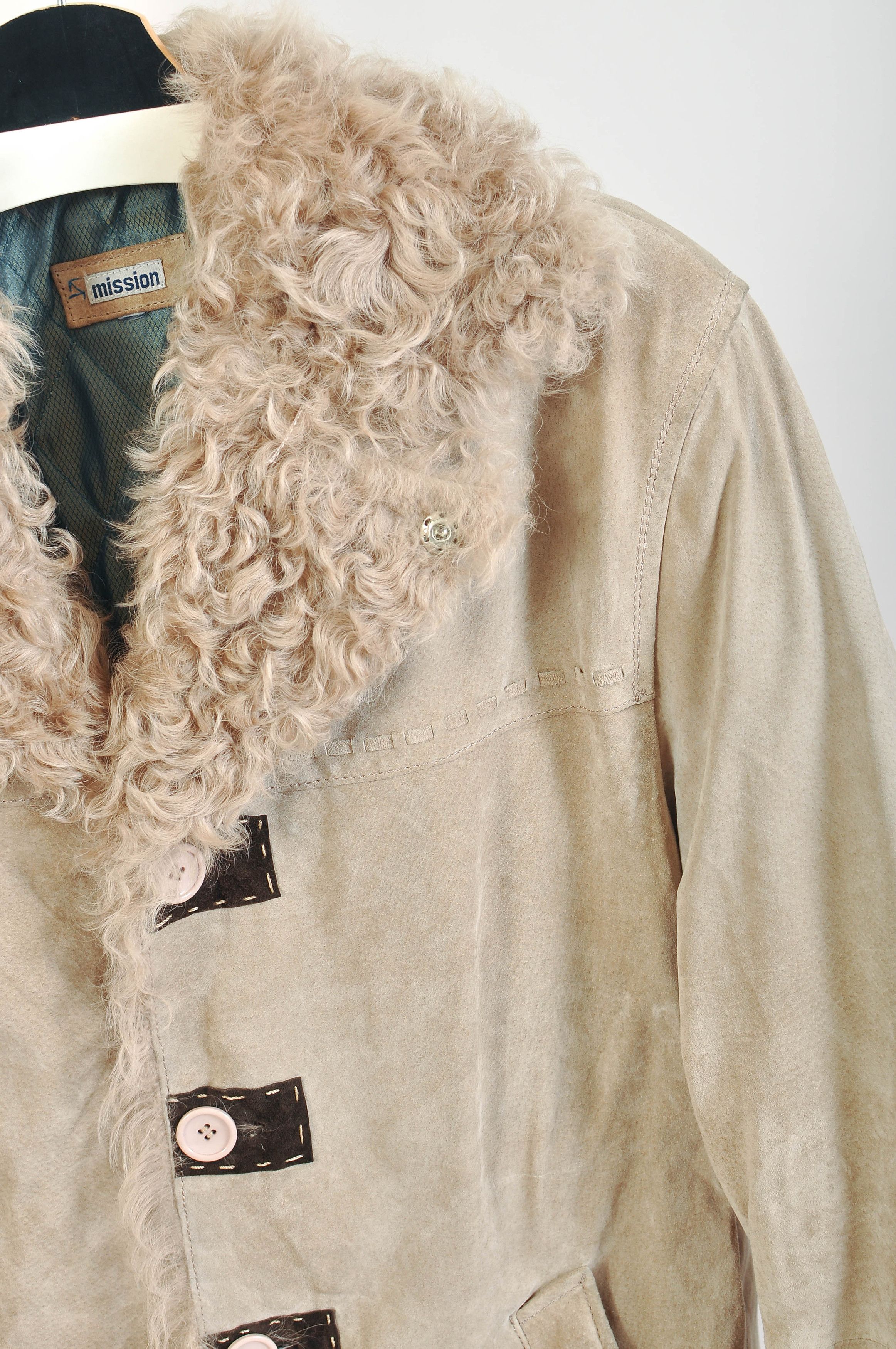Other Lined suede leather coat in beige Size US L / EU 52-54 / 3 - 2 Thumbnail