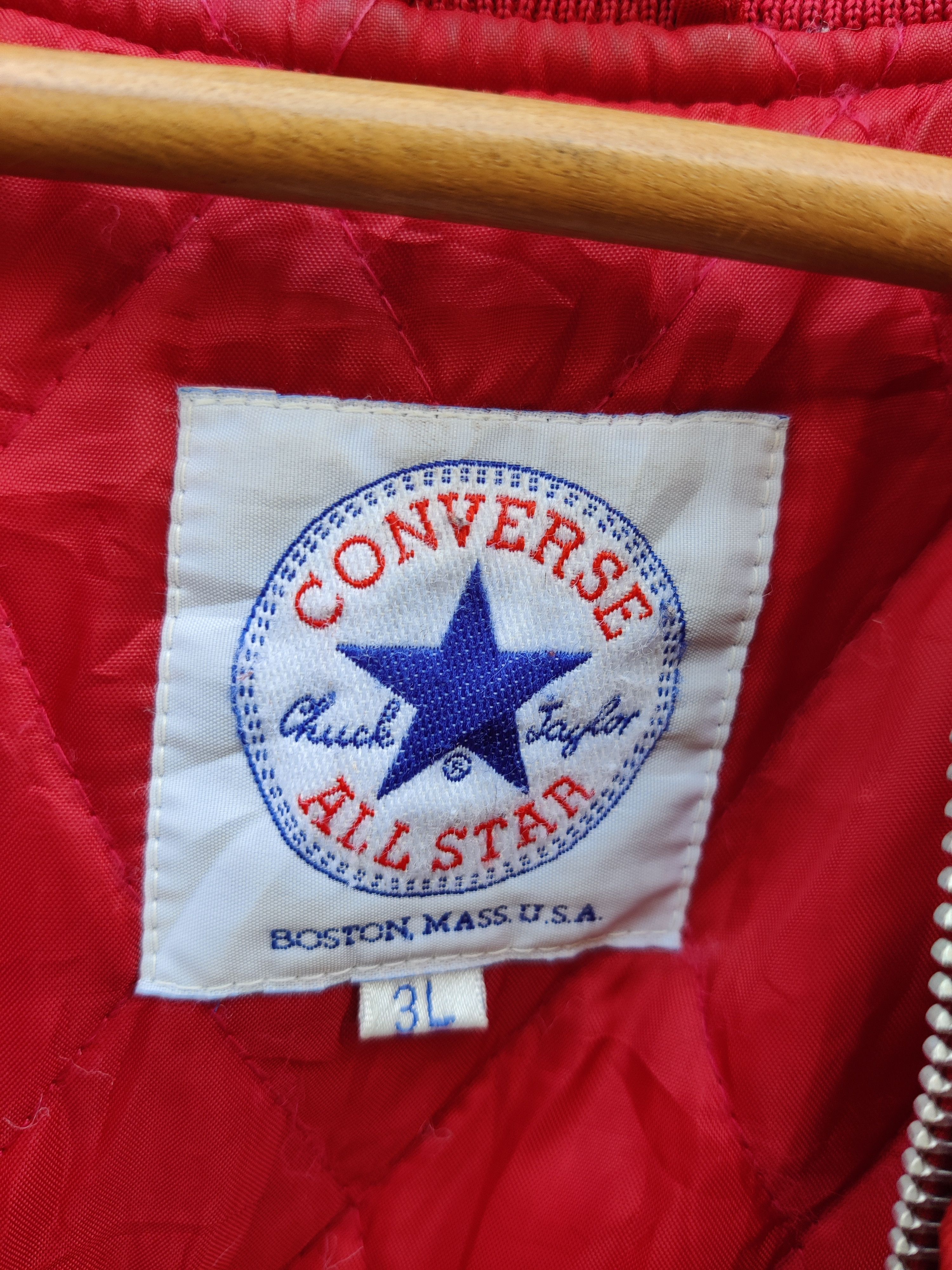 Converse Vintage Distressed Converse Boston Embroided Bomber Jacket Size US XXL / EU 58 / 5 - 10 Thumbnail