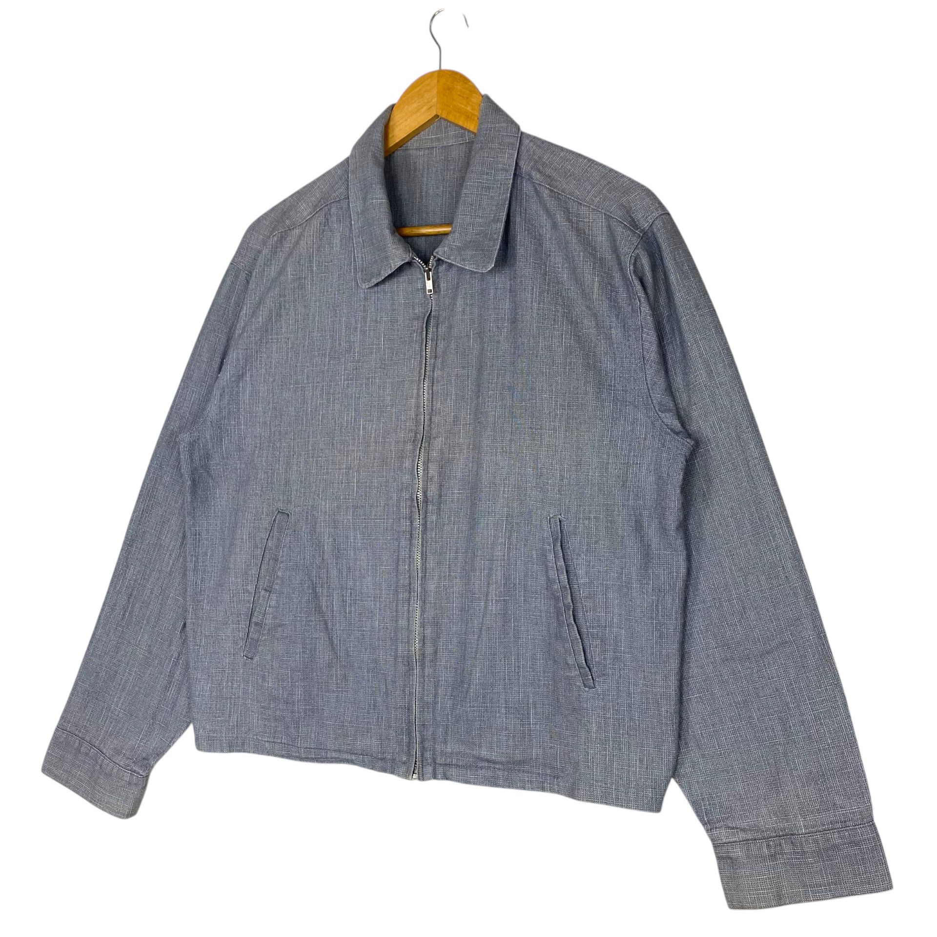 Japanese Brand 💥 SLUMMING JAPAN CHAMBRAY BLOUSON JACKET Size US M / EU 48-50 / 2 - 3 Thumbnail