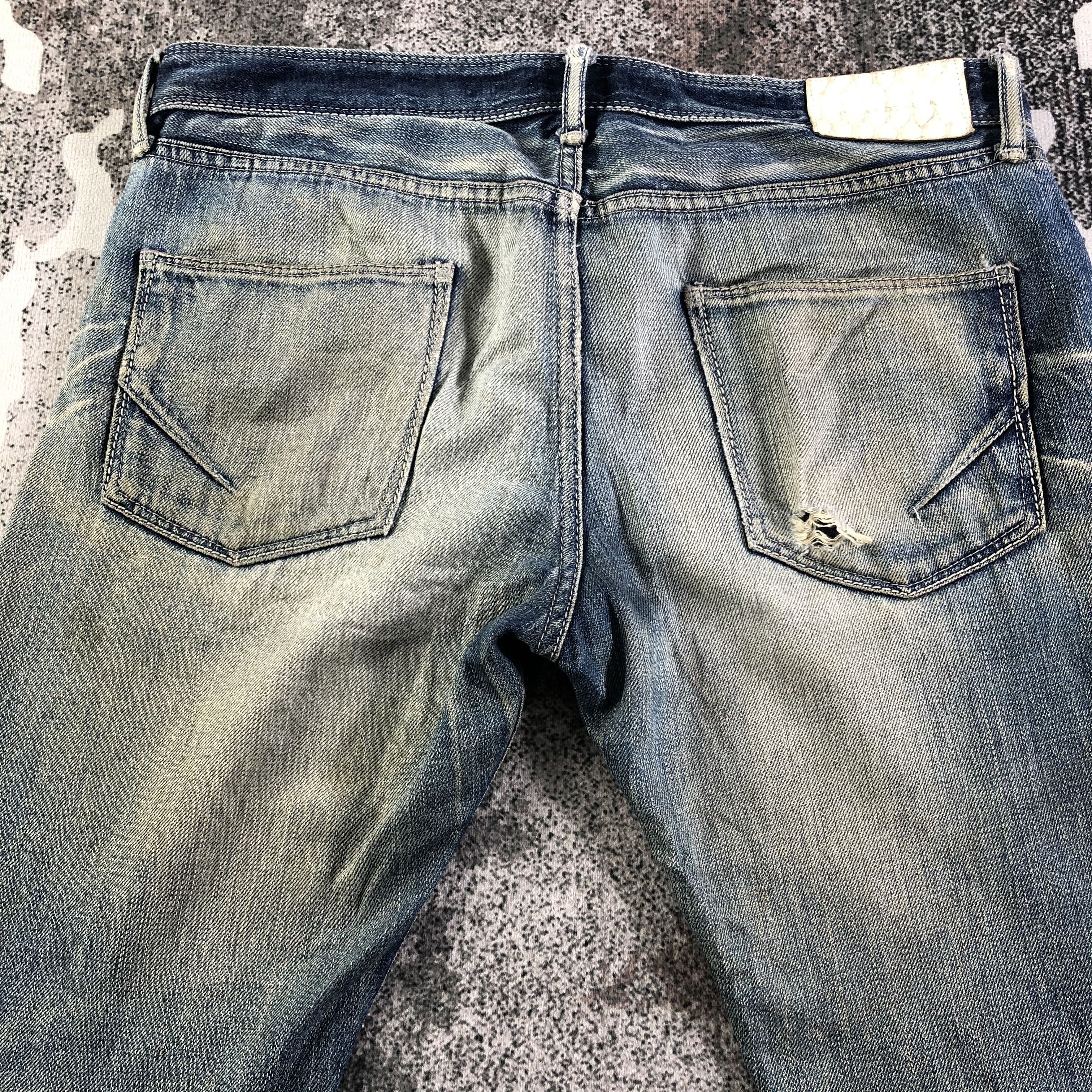 GOSTAR DE FUGA Gostar De Fuga Selvedge Jeans Distressed Redline Denim Size US 32 / EU 48 - 4 Thumbnail