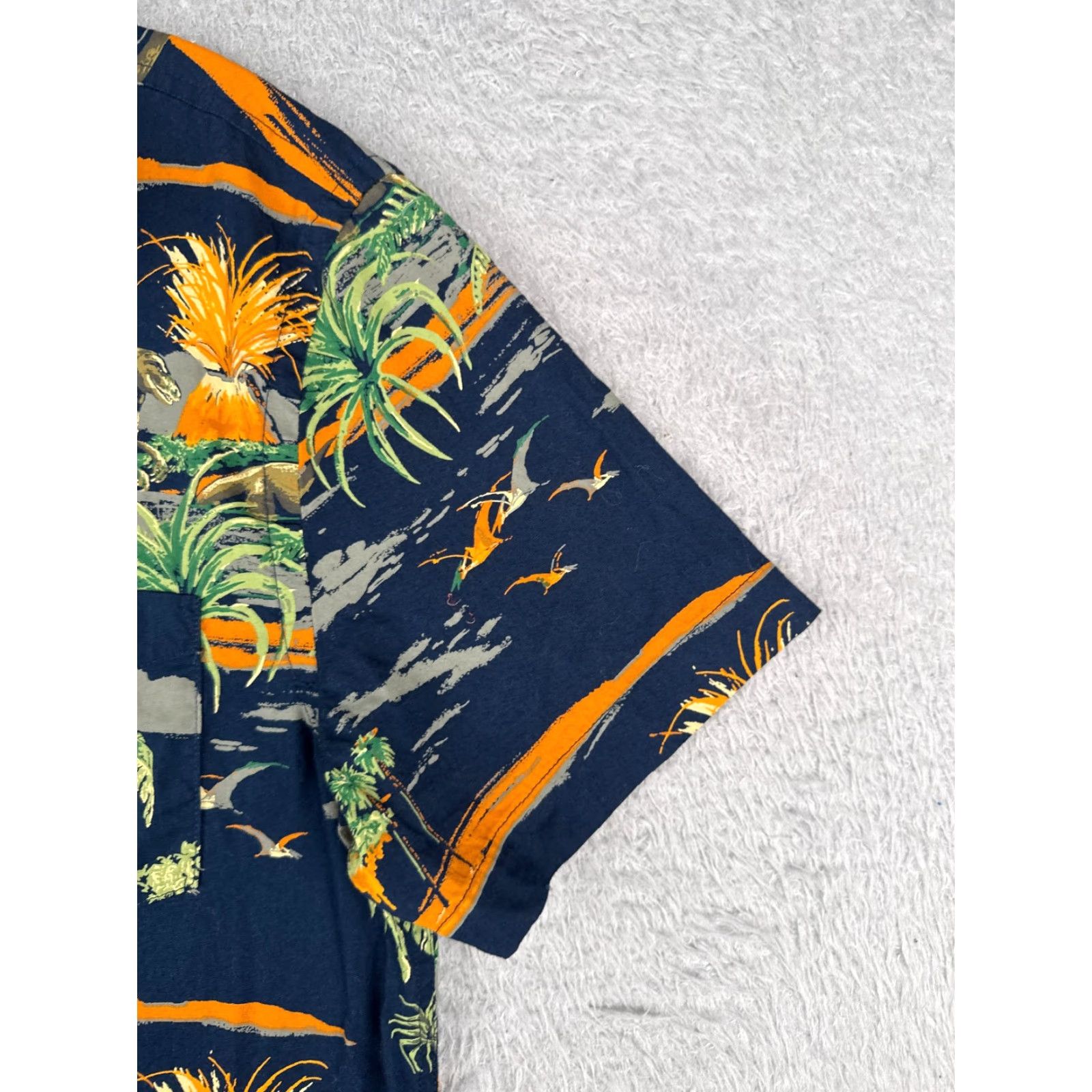 Vintage Urban Pipeline Hawaiian Shirt Men Small Blue Green Floral Button-Up 100% Cotton Size US S / EU 44-46 / 1 - 2 Thumbnail