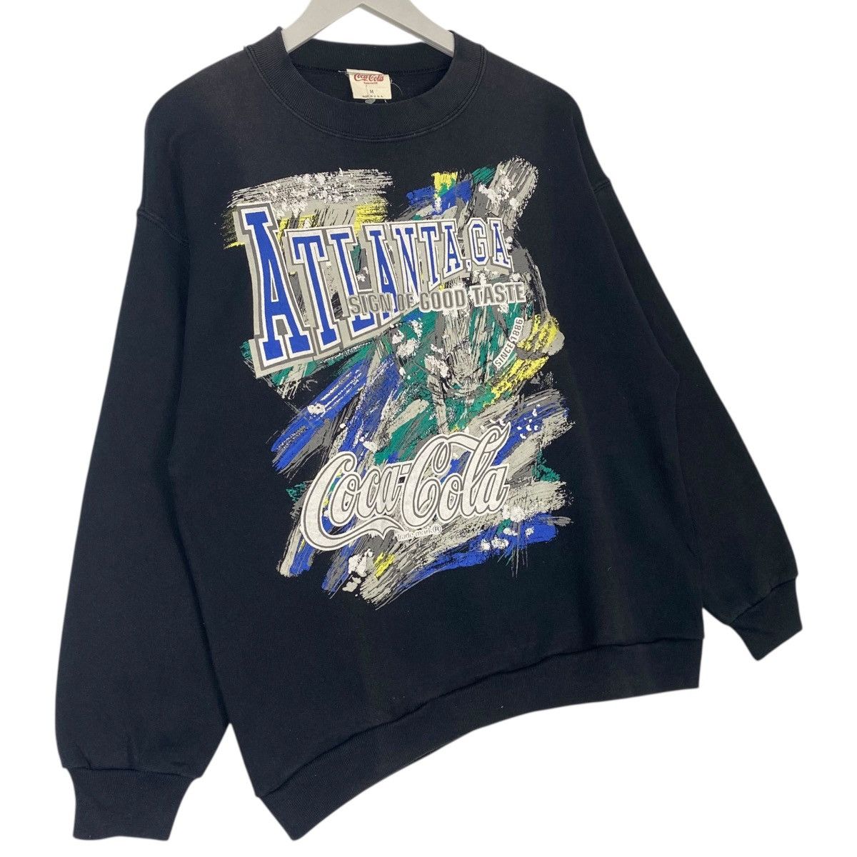 Vintage Vintage 90s Coca Cola Atlanta Sweatshirt Crewneck USA Size M Size US M / EU 48-50 / 2 - 3 Thumbnail
