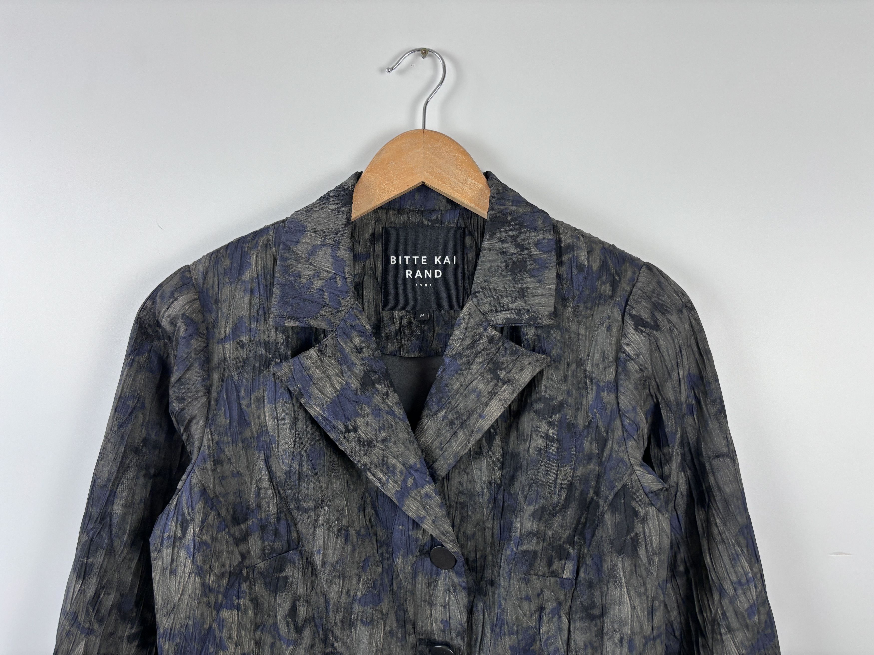 Designer Womens Bitte Kai Rand Blazer Jacket Gray Blue Size M Size M / US 6-8 / IT 42-44 - 2 Thumbnail