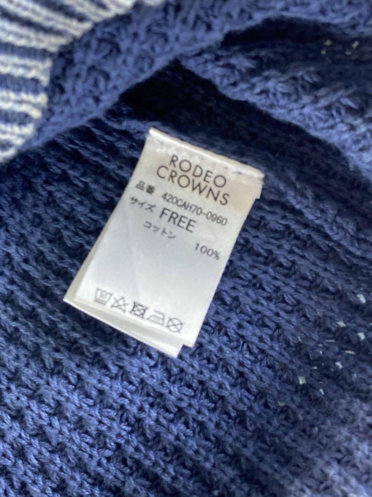 Japanese Brand Rodeo Crowns Waffle Knit Sweater Size US XS / EU 42 / 0 - 4 Thumbnail