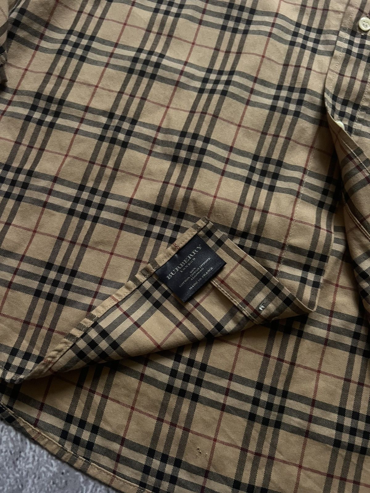 Burberry Rare Shirt Burberry Size 39 Size US XL / EU 56 / 4 - 6 Thumbnail