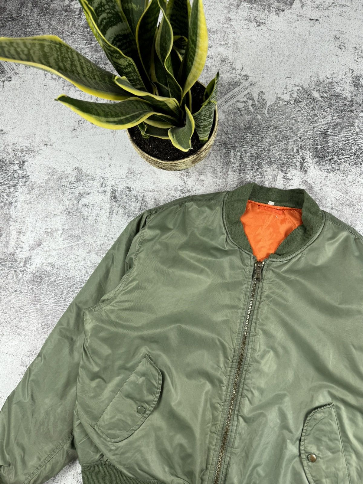 Vintage USA MA-1 Flyers Intermediate Reversible 2 in 1 Light Jacket Size US XL / EU 56 / 4 - 5 Thumbnail