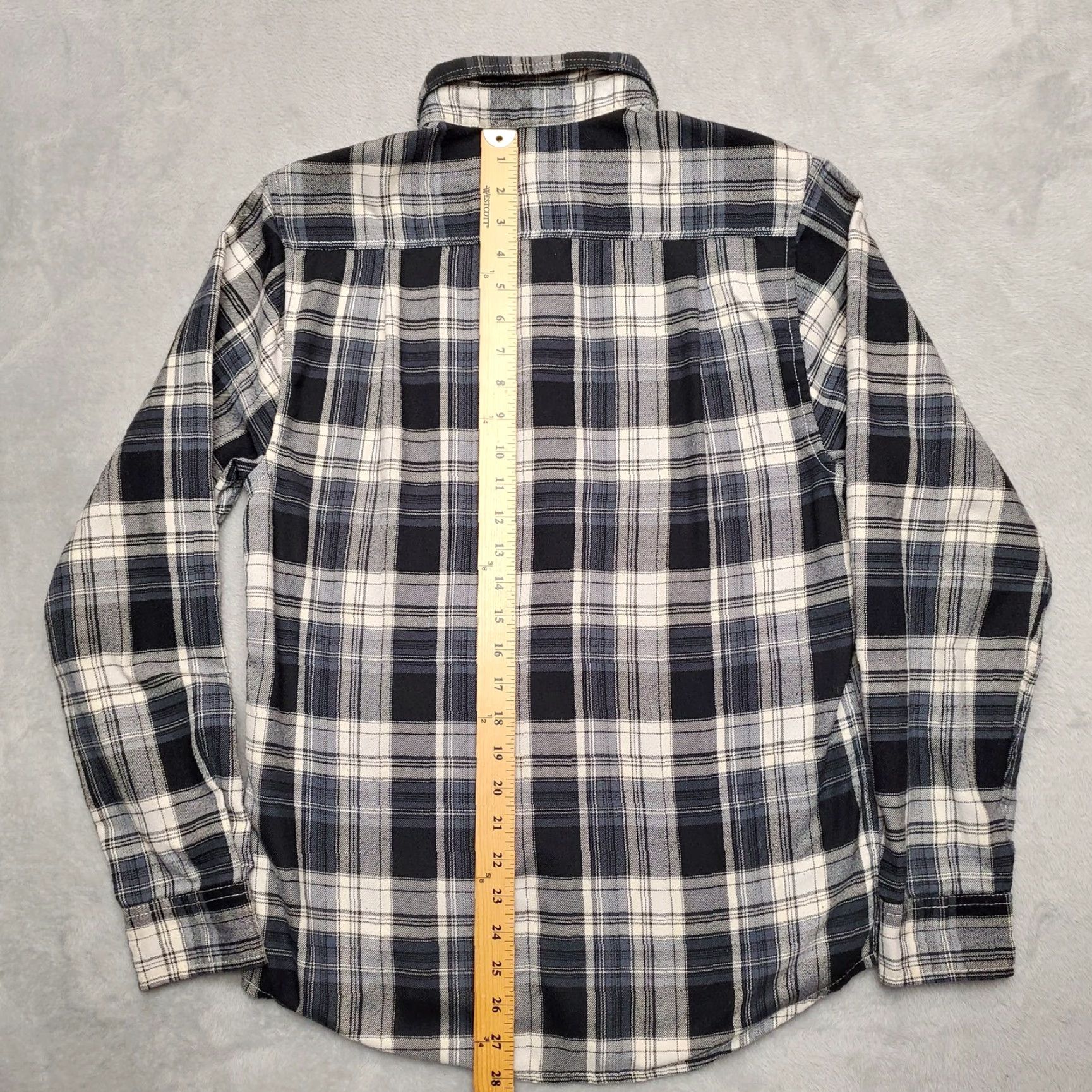 KAVU VINTAGE Kavu Shirt Mens Small Black Plaid Flannel Cotton Long Sleeve Cabin Gorp Casual Size US S / EU 44-46 / 1 - 7 Thumbnail