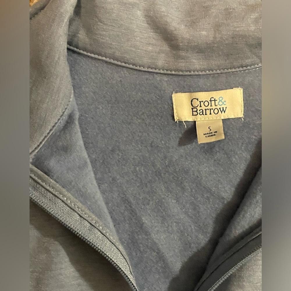 Designer Brand New Blue Croft and Barrow Zip Up Sweater Size S / US 4 / IT 40 - 5 Thumbnail