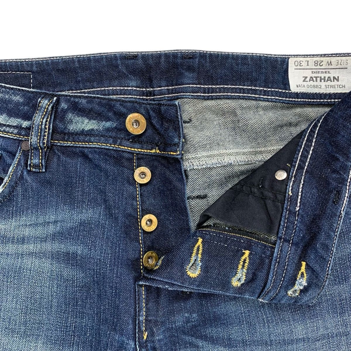 Diesel Industry 00’s Zathan Blue Washed Flared Jeans