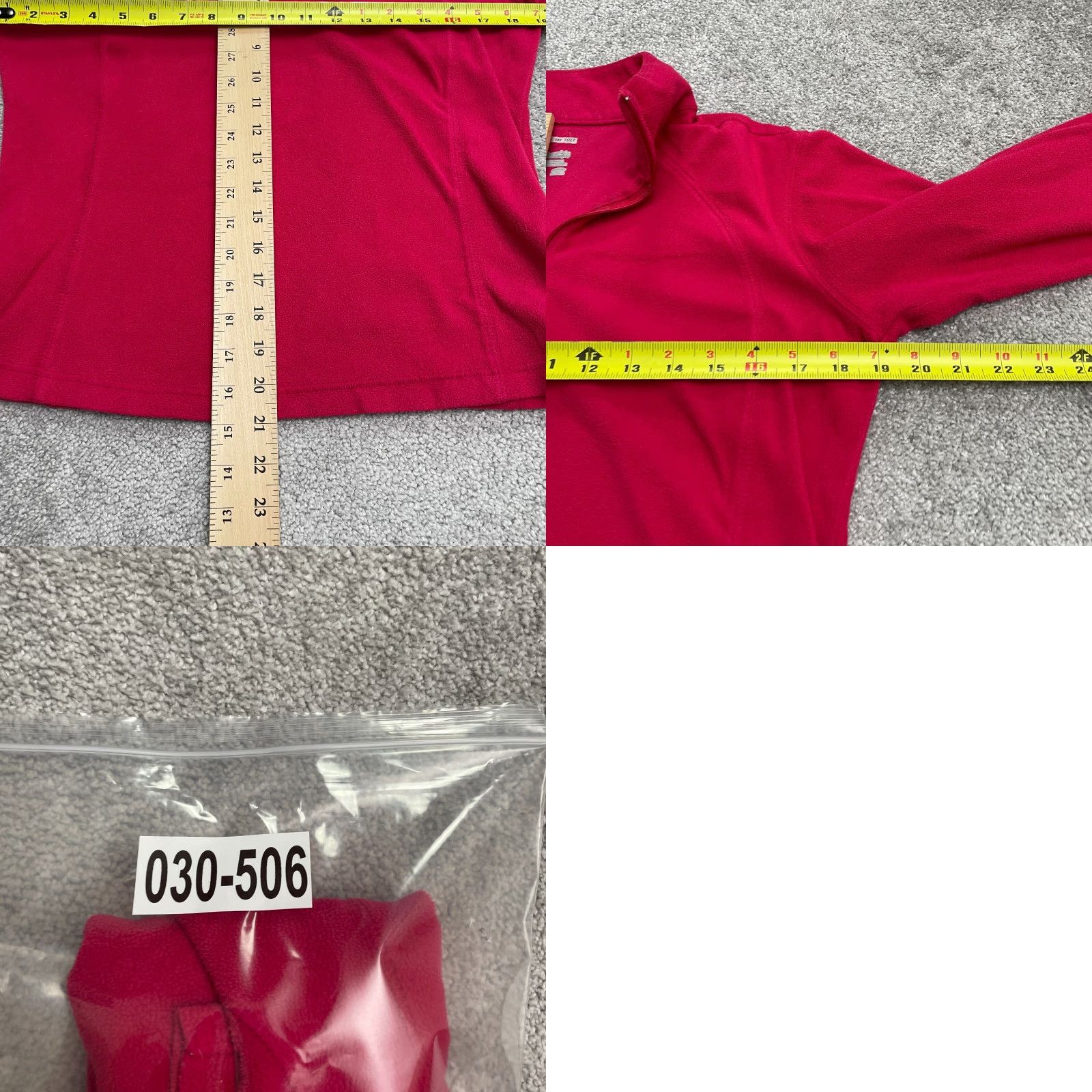 Vintage Columbia Fleece Jacket Women Red Small 1/4 Zip Lightweight Outdoor Casual Regular Fit Size S / US 4 / IT 40 - 8 Thumbnail