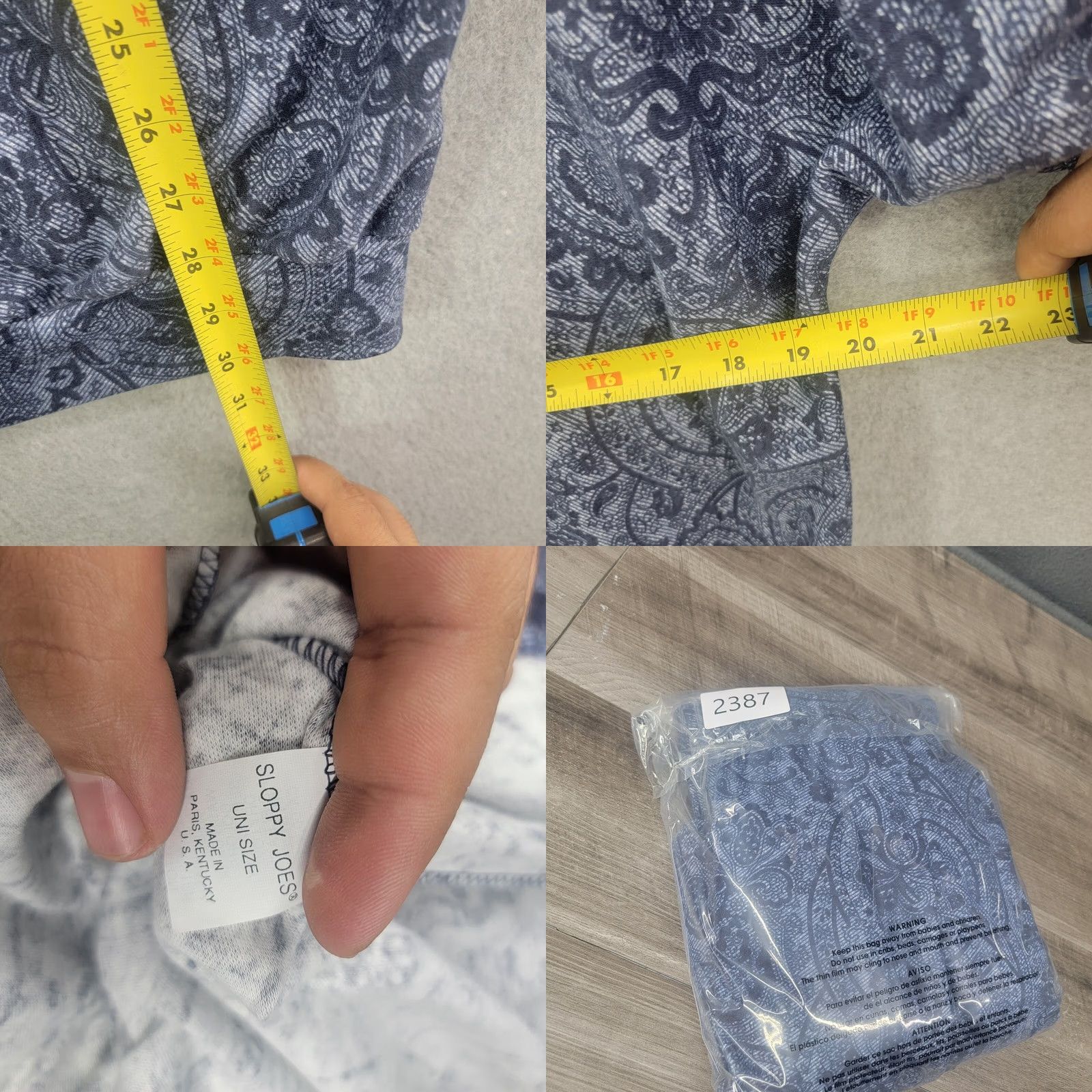 Vintage Vintage SloppyJoes Shirt Women One Size Blue Casual Wear MADE in USA dress Size ONE SIZE - 8 Thumbnail