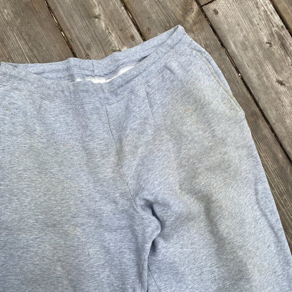 Nike × Vintage Vintage 90s Nike Sweatpants Gray TRASHED Large Size US 34 / EU 50 - 4 Thumbnail