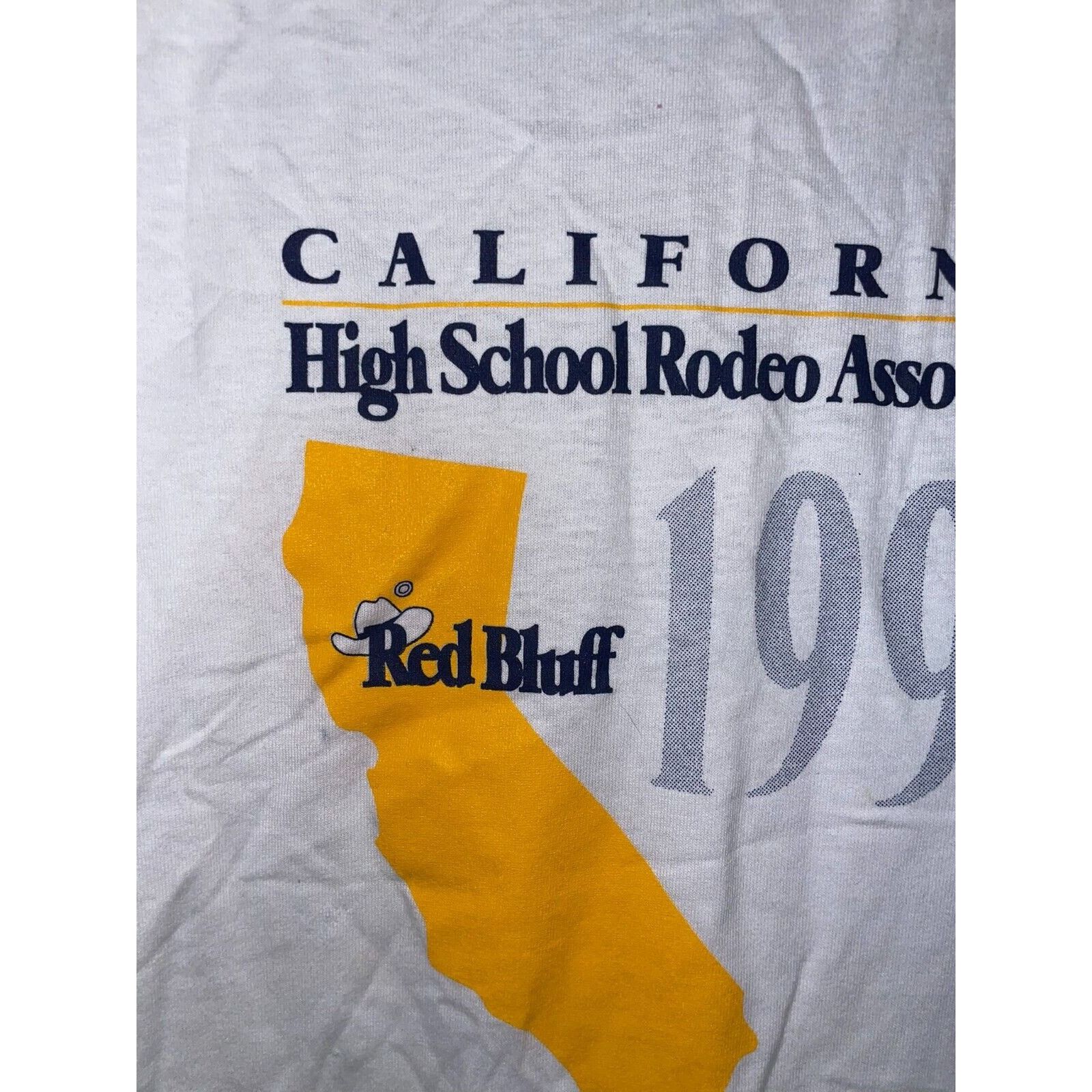 Jerzees Vintage Rodeo Shirt California Assc State Finals Tee 1995 Size US L / EU 52-54 / 3 - 3 Thumbnail