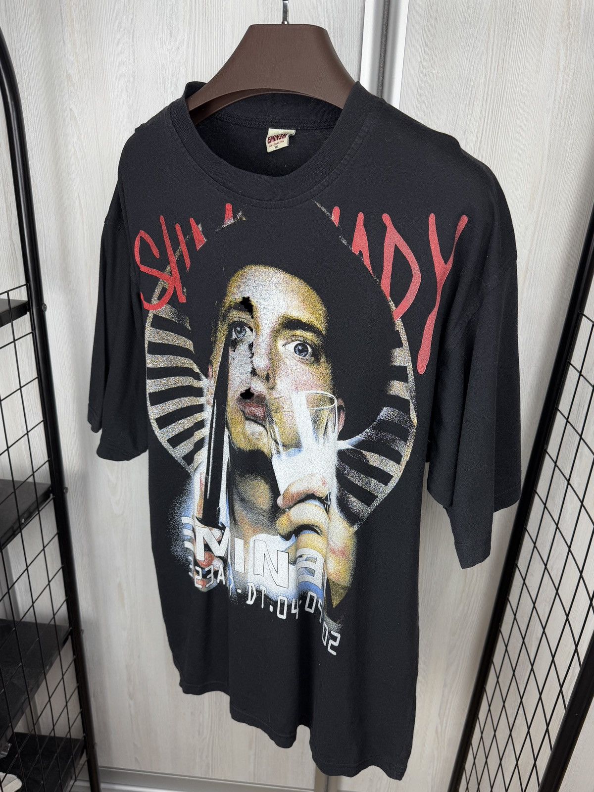 Eminem VNTG Eminem Clockwork Orange 2002 Slim Shady Distressed Tee Size US XXL / EU 58 / 5 - 6 Thumbnail