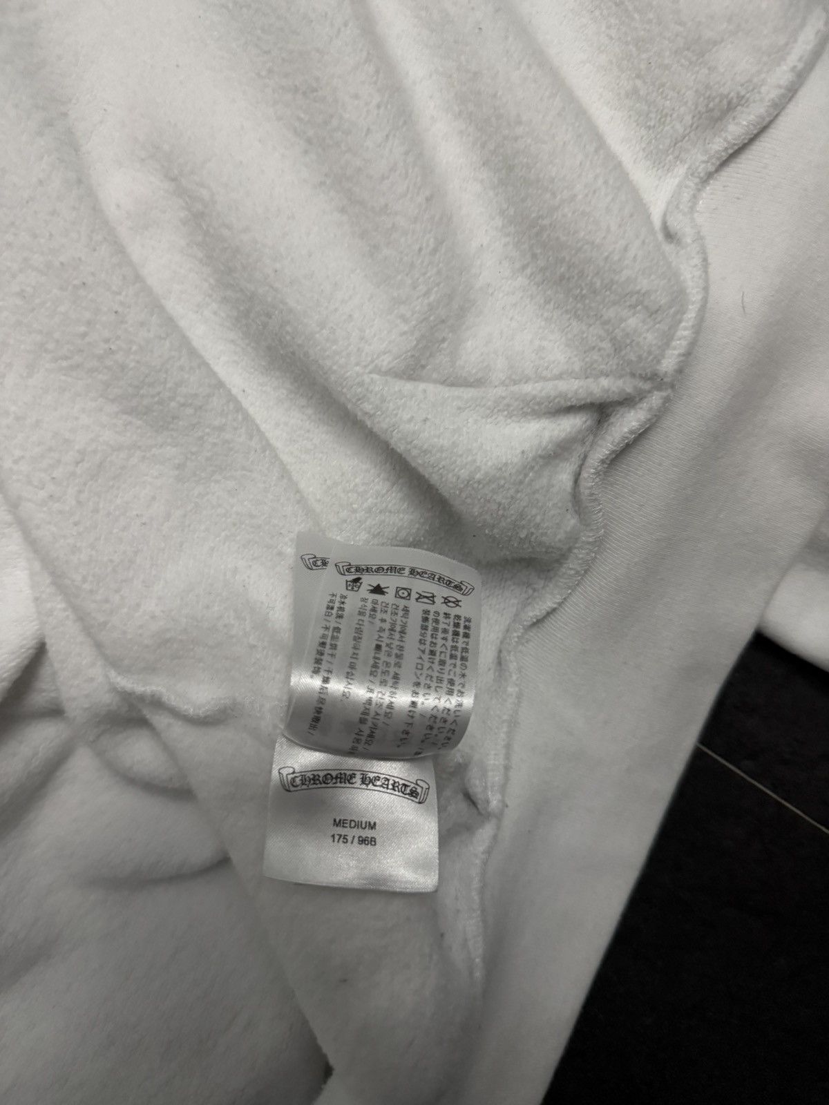 Chrome Hearts Chrome Hearts White Scroll Zip Hoodie Size US M / EU 48-50 / 2 - 8 Thumbnail