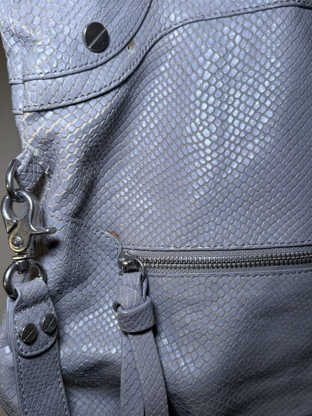 Other Vintage Foley & Corinna Grey Python Leather Bag Y2K Size ONE SIZE - 8 Thumbnail