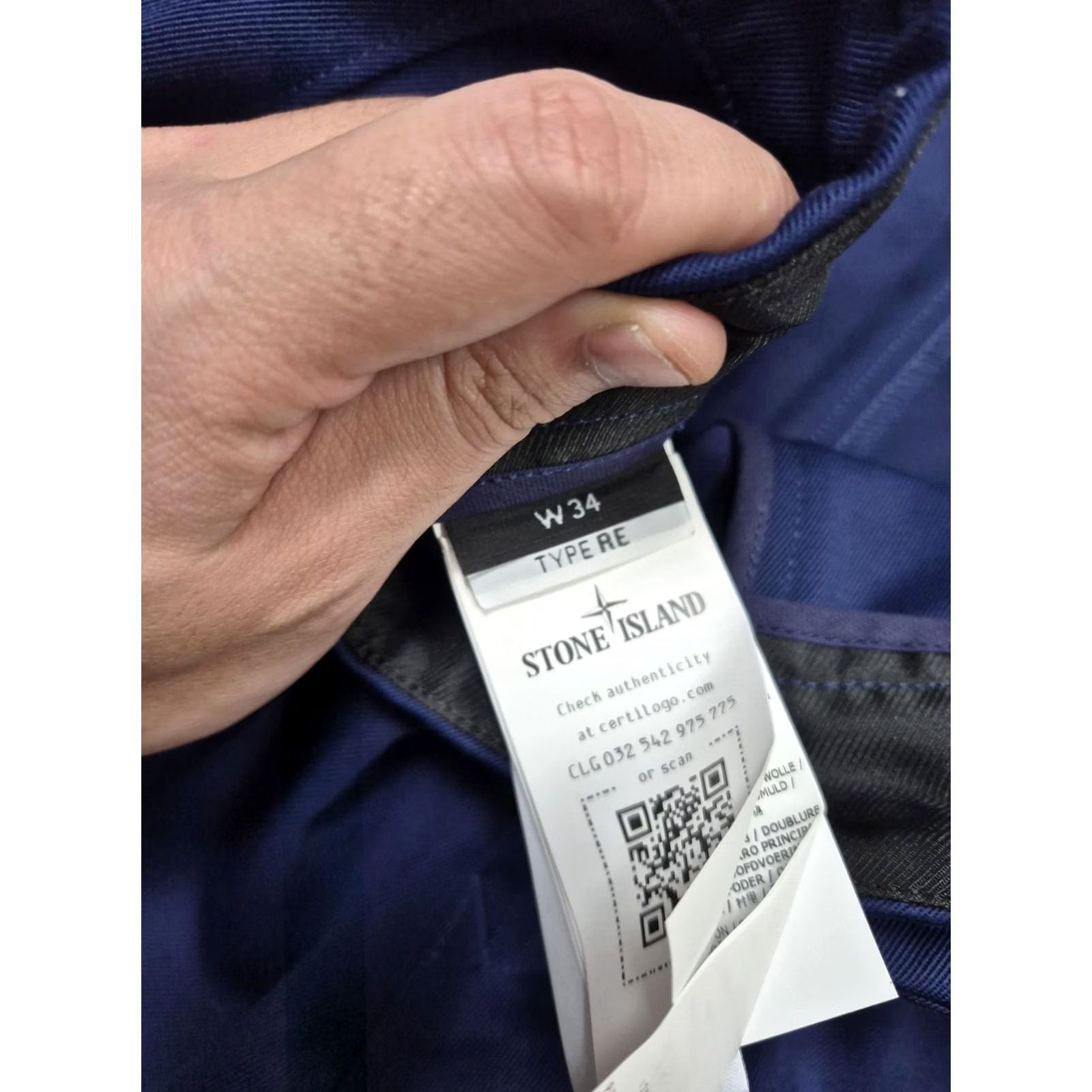 Stone Island Stone Island Chino Pants Mens 34x31 Blue Canvas Logo Italy NWT Straight Pockets Casual Slim Front Zip Flat Front Tailored Regular Fit Clothing Size US 34 / EU 50 - 4 Thumbnail
