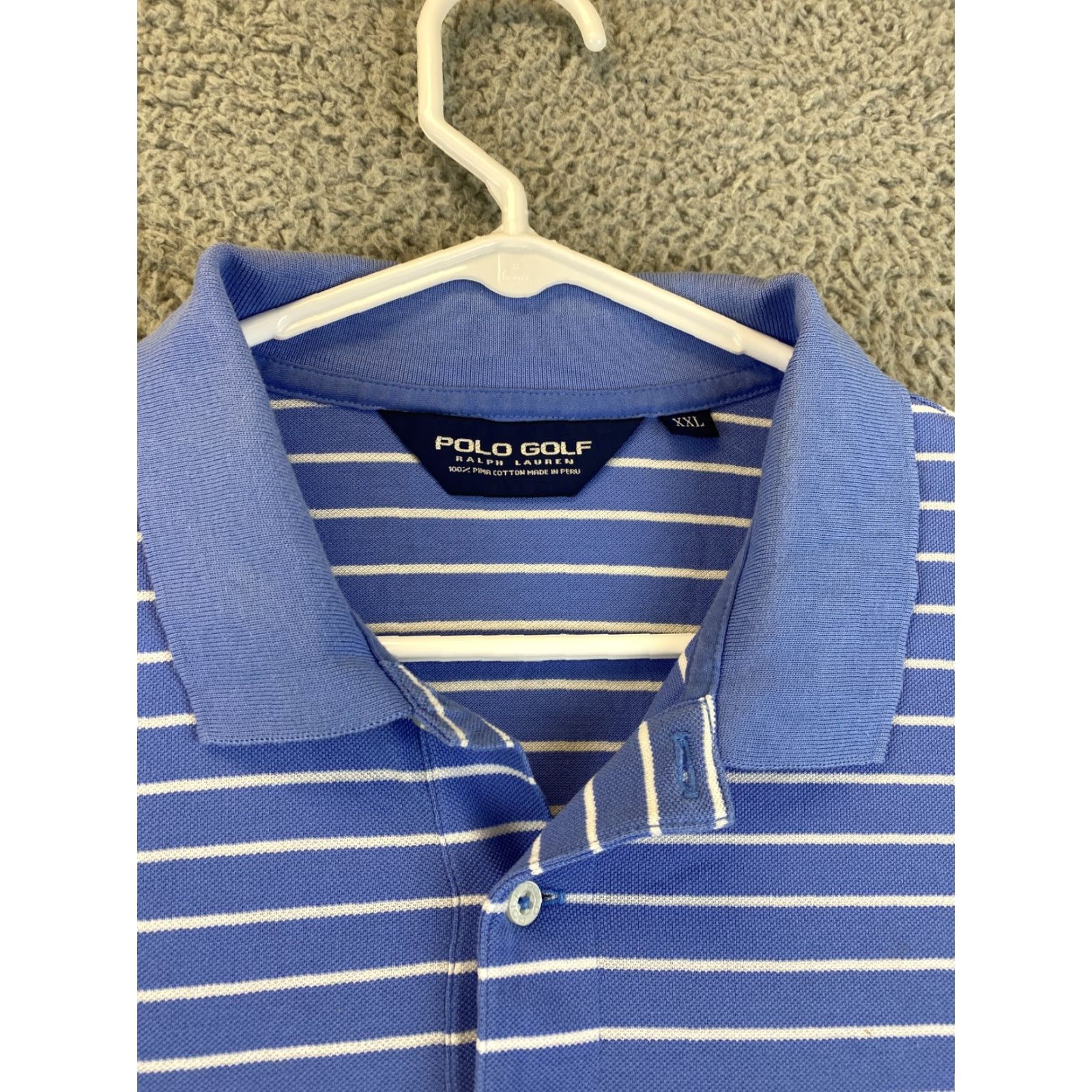 Polo Ralph Lauren Polo Ralph Lauren Men’s Adult Size 2XL Polo Golf Blue Cotton Short Sleeve /78-41 / Basic / See Pictures Size US XXL / EU 58 / 5 - 4 Thumbnail