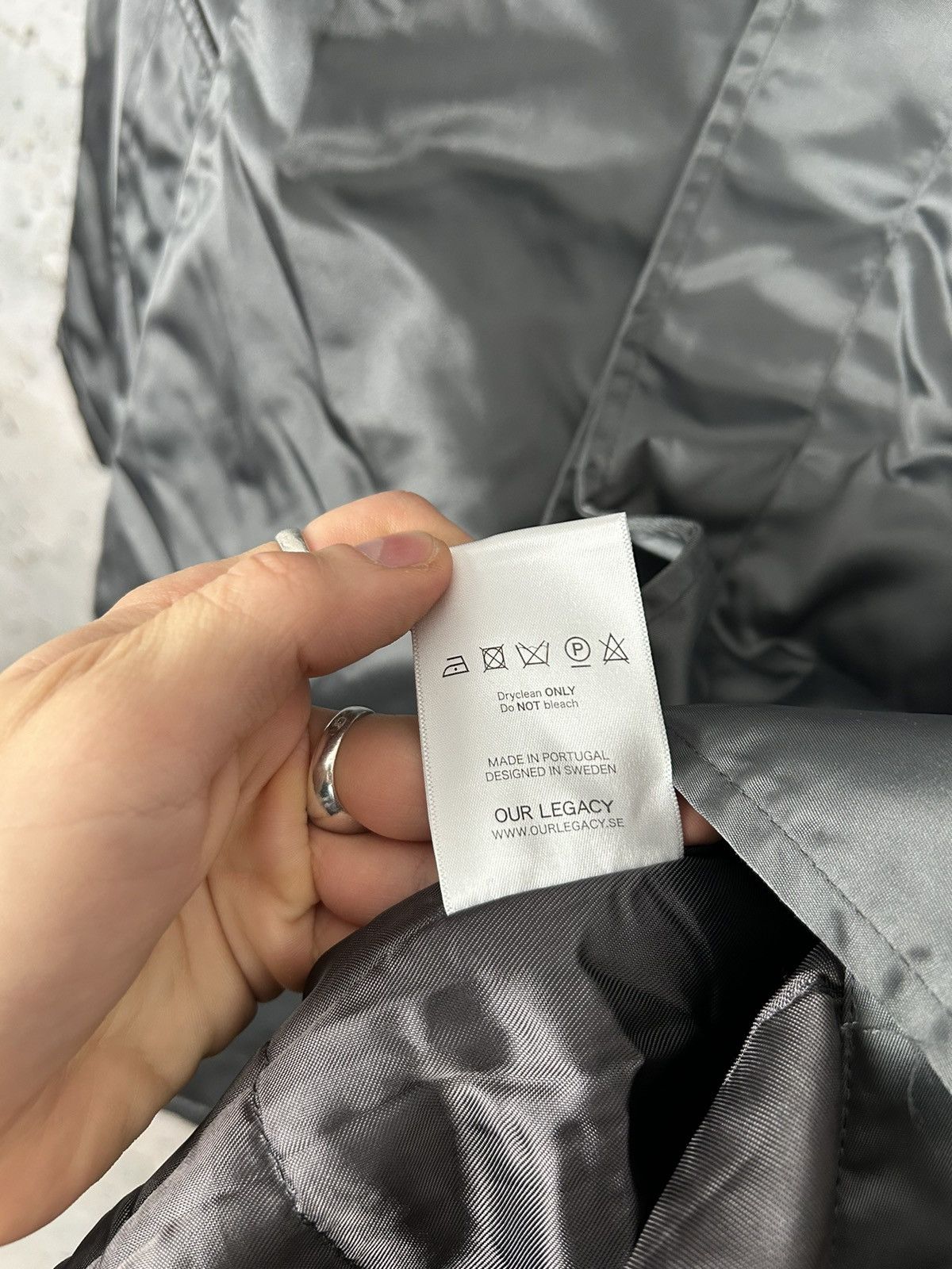 Designer Our Legacy Steel Shine Designer Parkas Cloak Luxury Rare Size US M / EU 48-50 / 2 - 5 Thumbnail