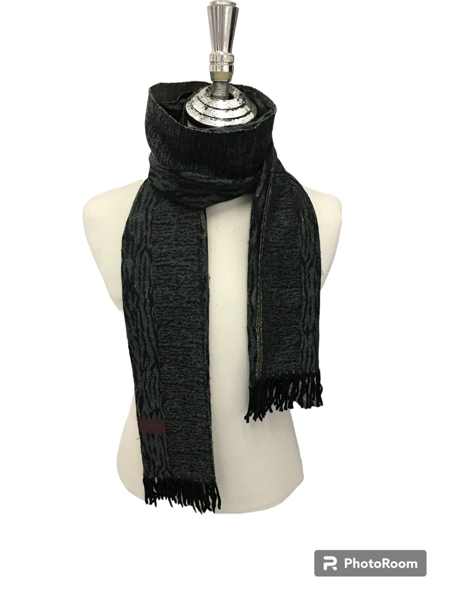 Kenzo Kenzo Zebra Stripes Wool Scarf Muffler V387 Size ONE SIZE - 1 Thumbnail
