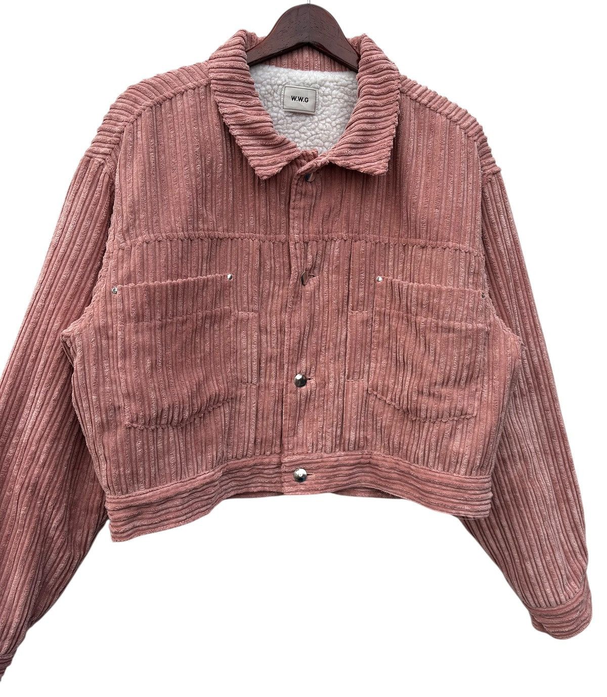 Designer × Japanese Brand W.W.G Corduroy Sherpa Lining Designer Cropped Jacket Size L / US 10 / IT 46 - 3 Thumbnail