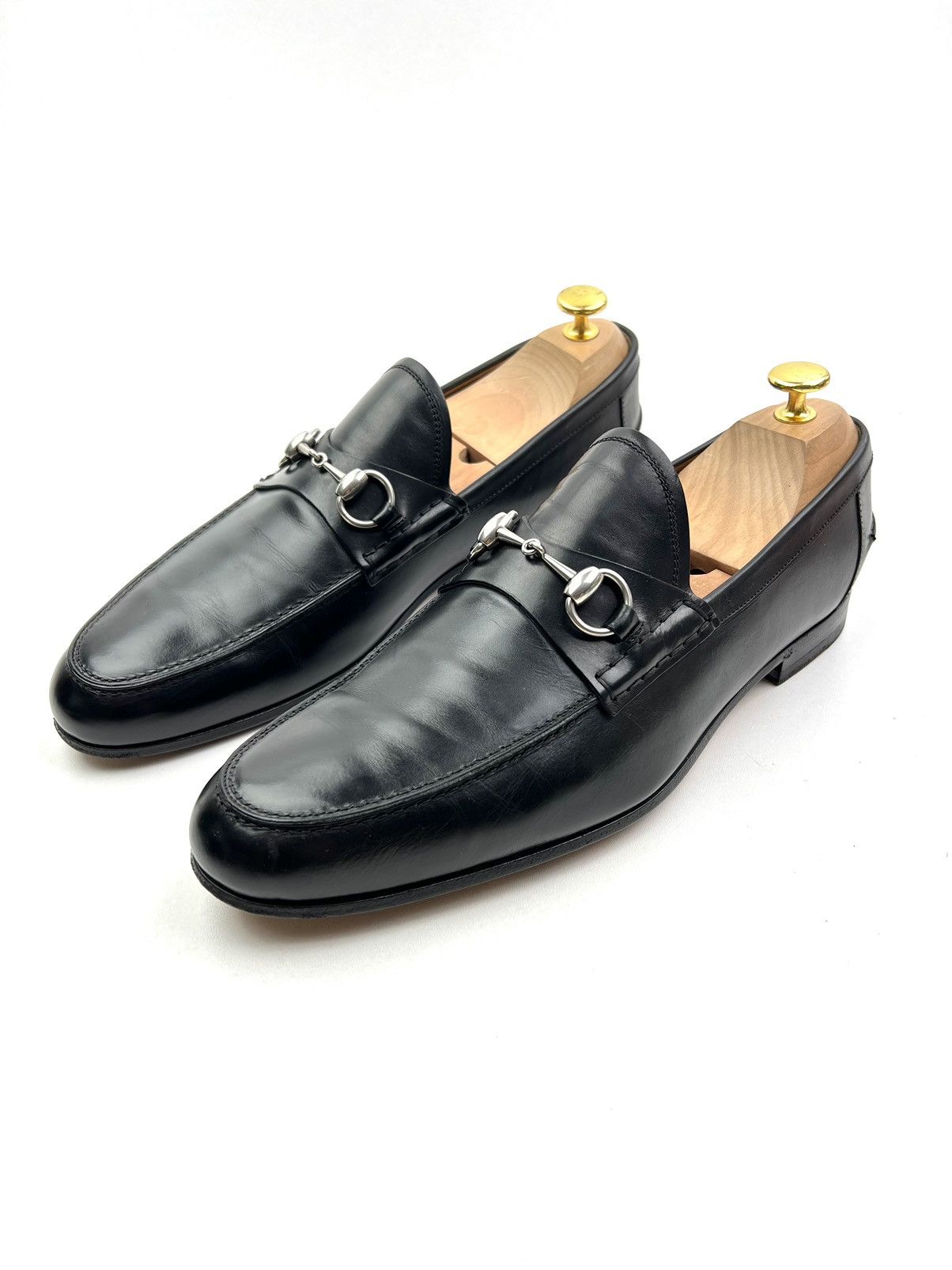 Gucci GUCCI Loafers Leather Shoes HORSEBIT Buckle Black Men’s Size US 9 / EU 42 - 2 Thumbnail