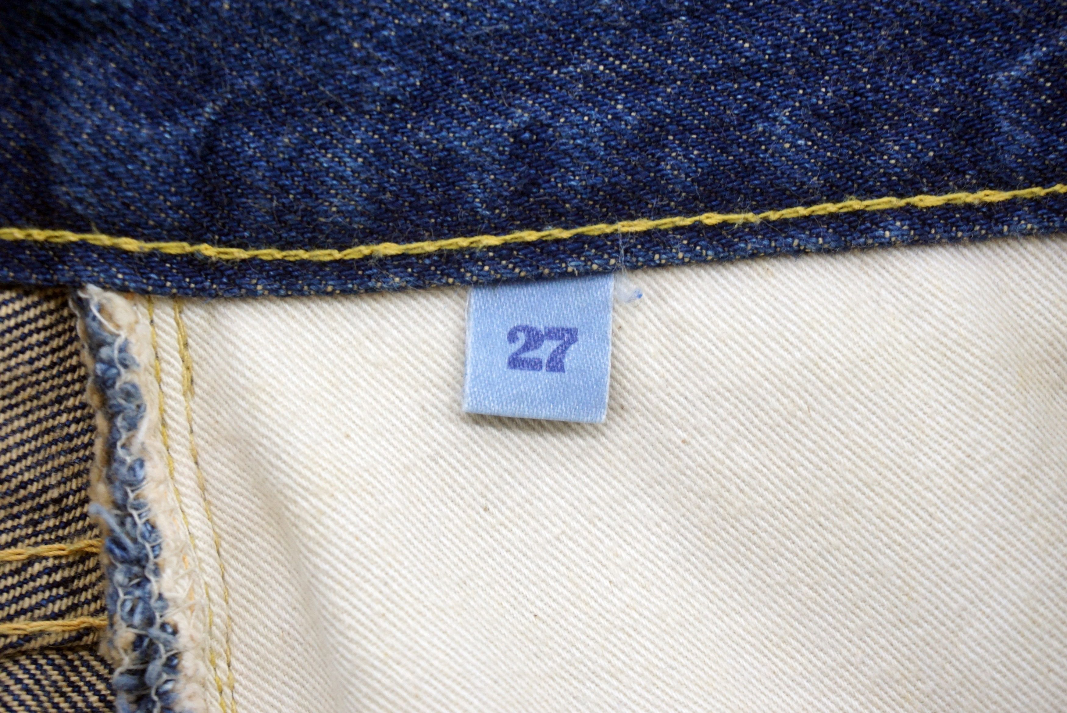 HOLLYWOOD RANCH MARKET HRM Hand Made Selvedge Jeans W26xL28 Blue Blue Ankle Denim Size 26" / US 2 / IT 38 - 11 Thumbnail