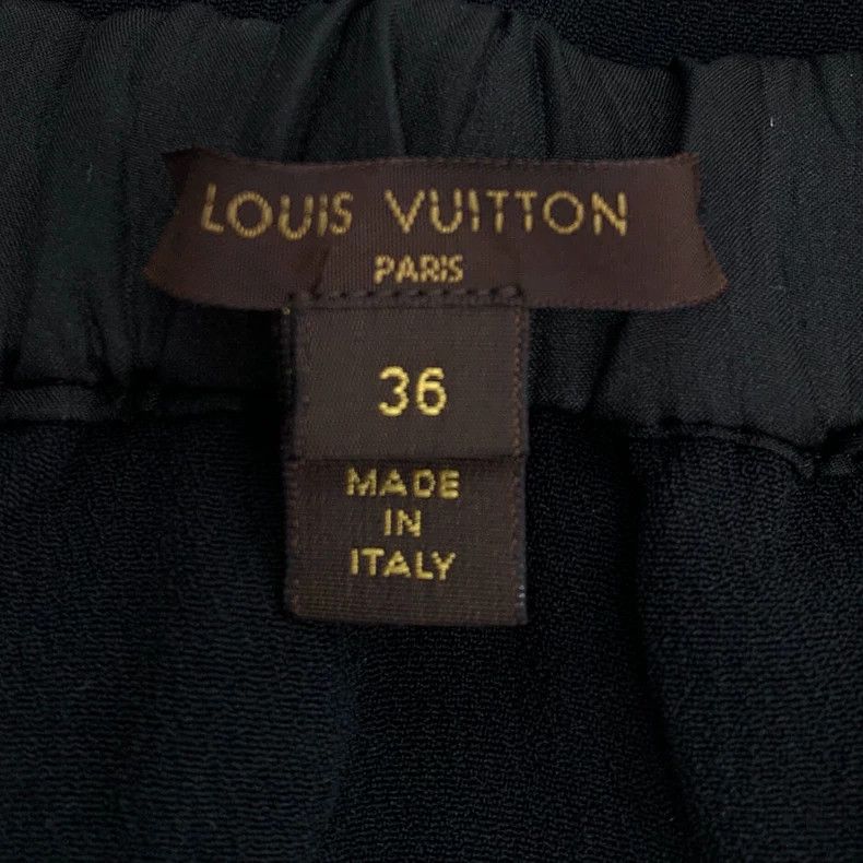 Louis Vuitton Louis Vuitton Black cut-out embroidered skirt Size 35" - 5 Thumbnail