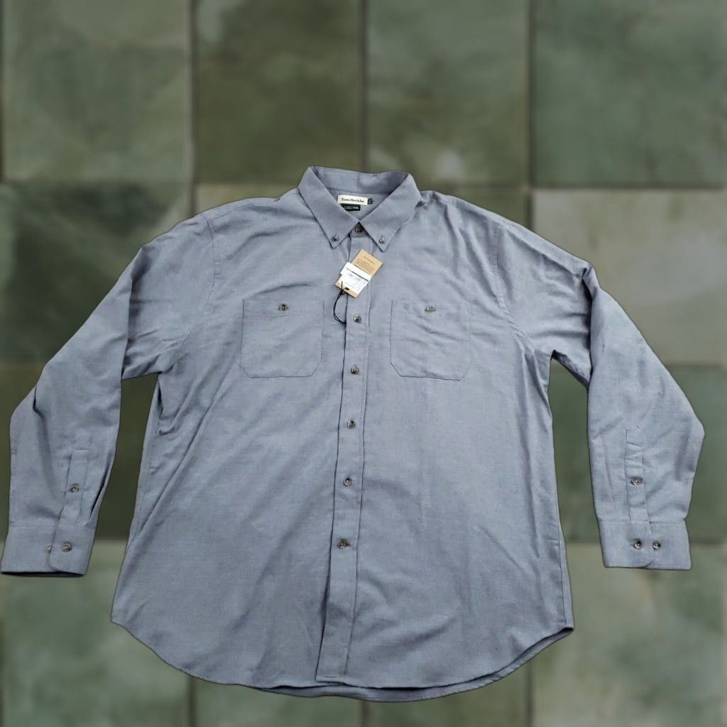 Vintage Tom Beckbe Shirt Mens 2XL Gray Twill Button Down Long Sleeve Outdoor Work Shirt Mens 2XL Gray Twill Button Down Long Sleeve Hunting Outdoor Shirt Size US XXL / EU 58 / 5 - 1 Thumbnail
