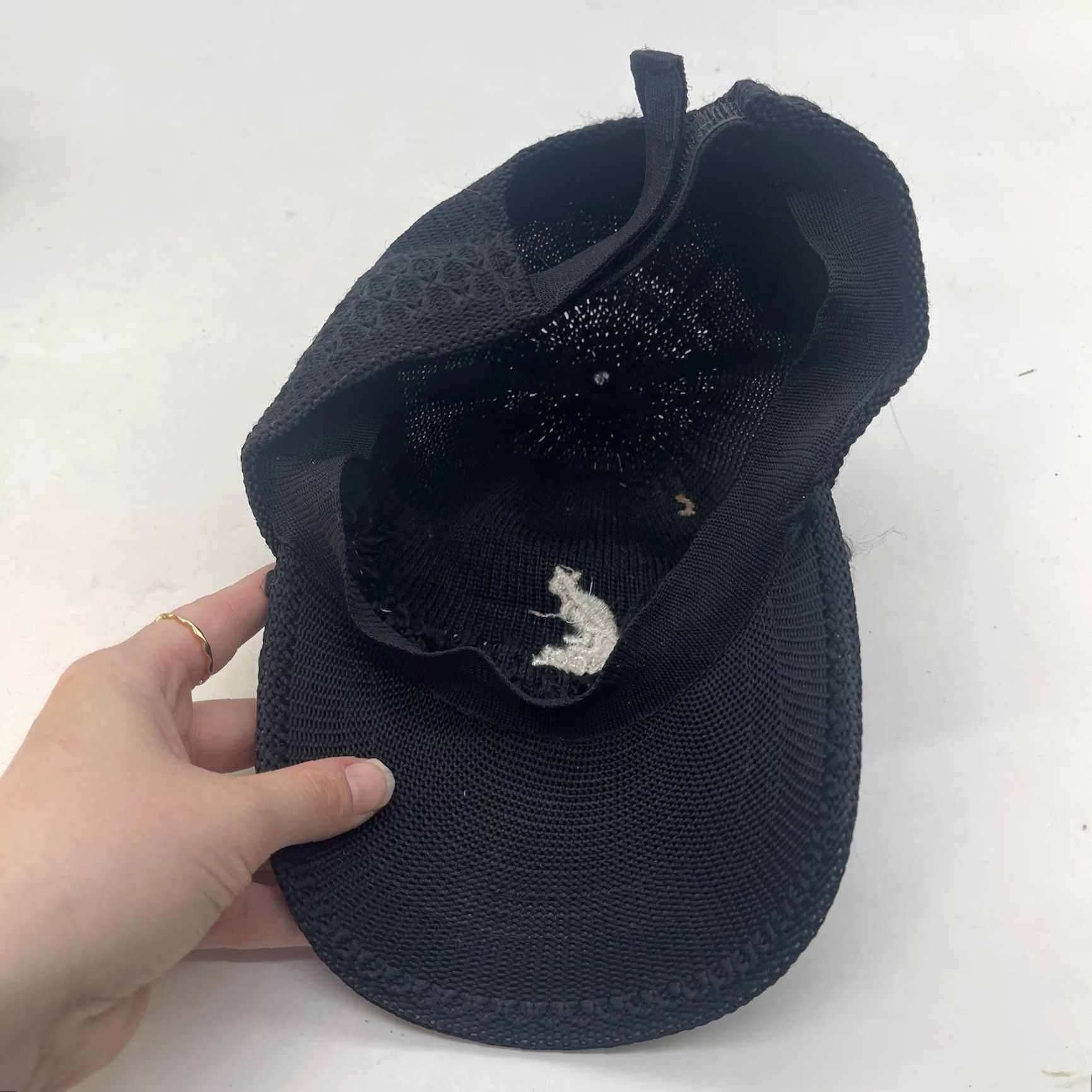 Kangol Kangol Hat Cap Mens OSFA Black Adjustable Knit Baseball Cap Casual Sports Golf Size ONE SIZE - 7 Thumbnail