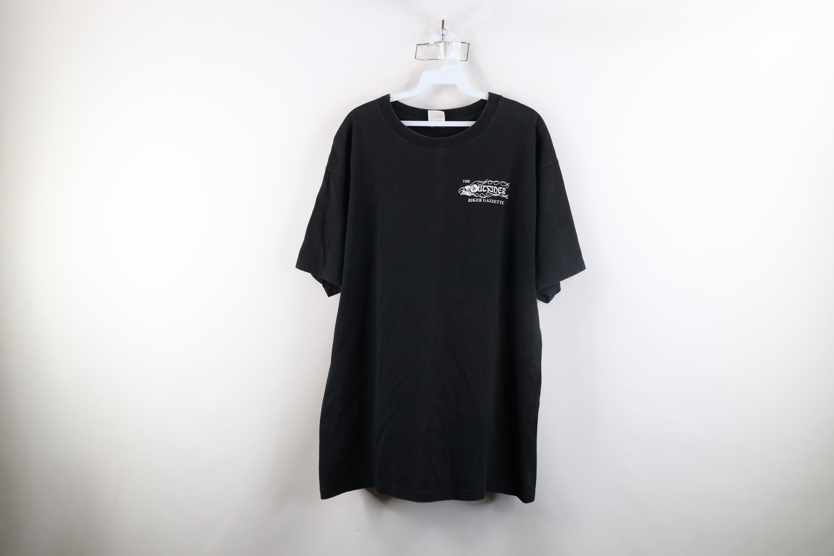 Vintage Vintage 90s Streetwear Biker Gazette Moon Motorcycle T-Shirt Size US XXL / EU 58 / 5 - 1 Thumbnail