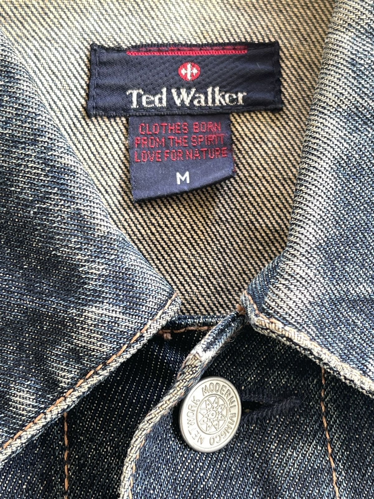 Japanese Brand Vintage Ted Walker Denim Trucker Jacket Size US M / EU 48-50 / 2 - 20 Thumbnail