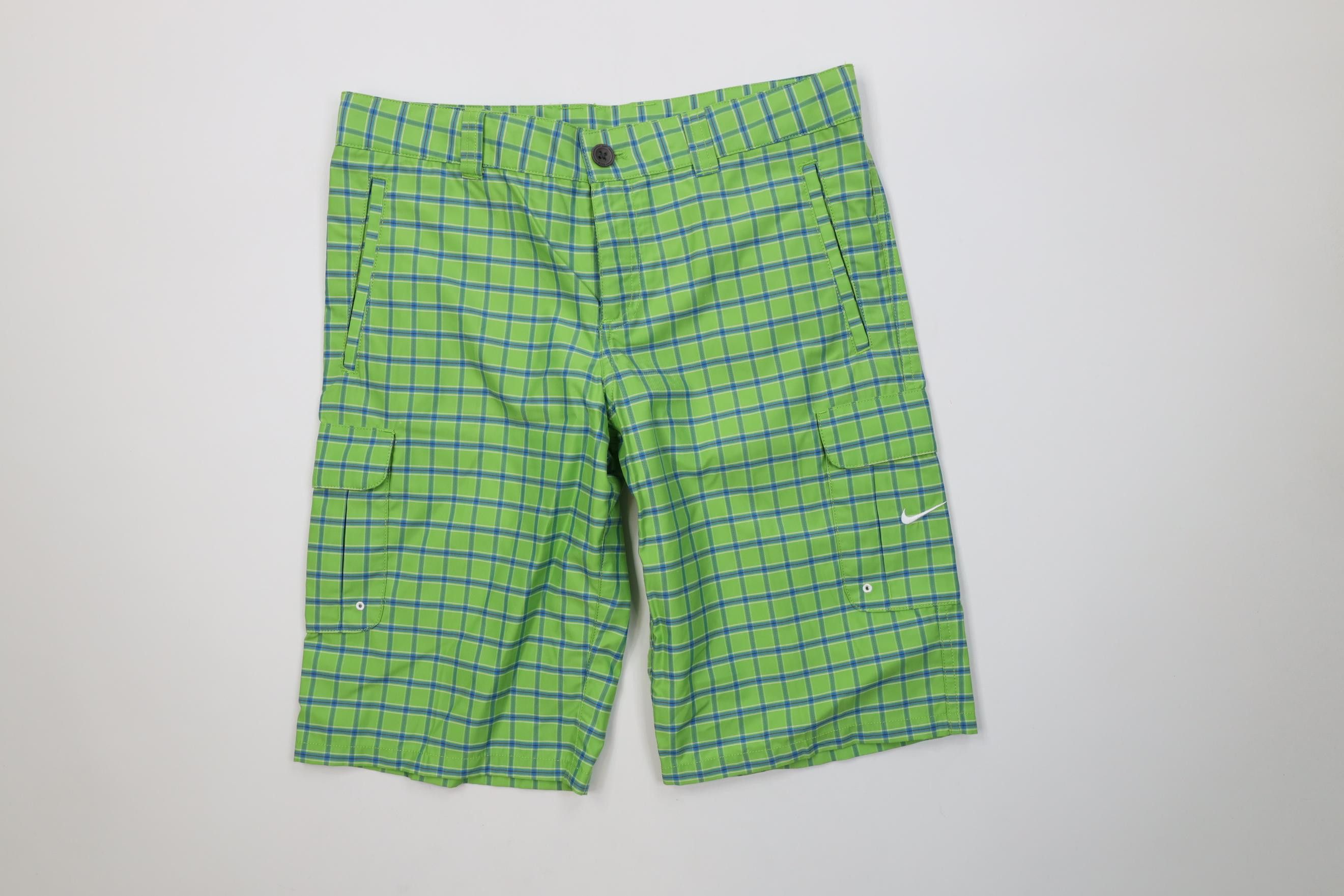 Nike Nike Golf Tech Knit Golfing Cargo Shorts Green Plaid Size US 30 / EU 46 - 1 Thumbnail
