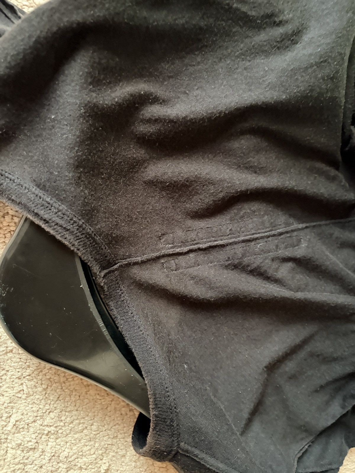 Rick Owens RICK OWENS BASIC SL T IN BLACK UNSTABLE COTTON Size US L / EU 52-54 / 3 - 8 Thumbnail