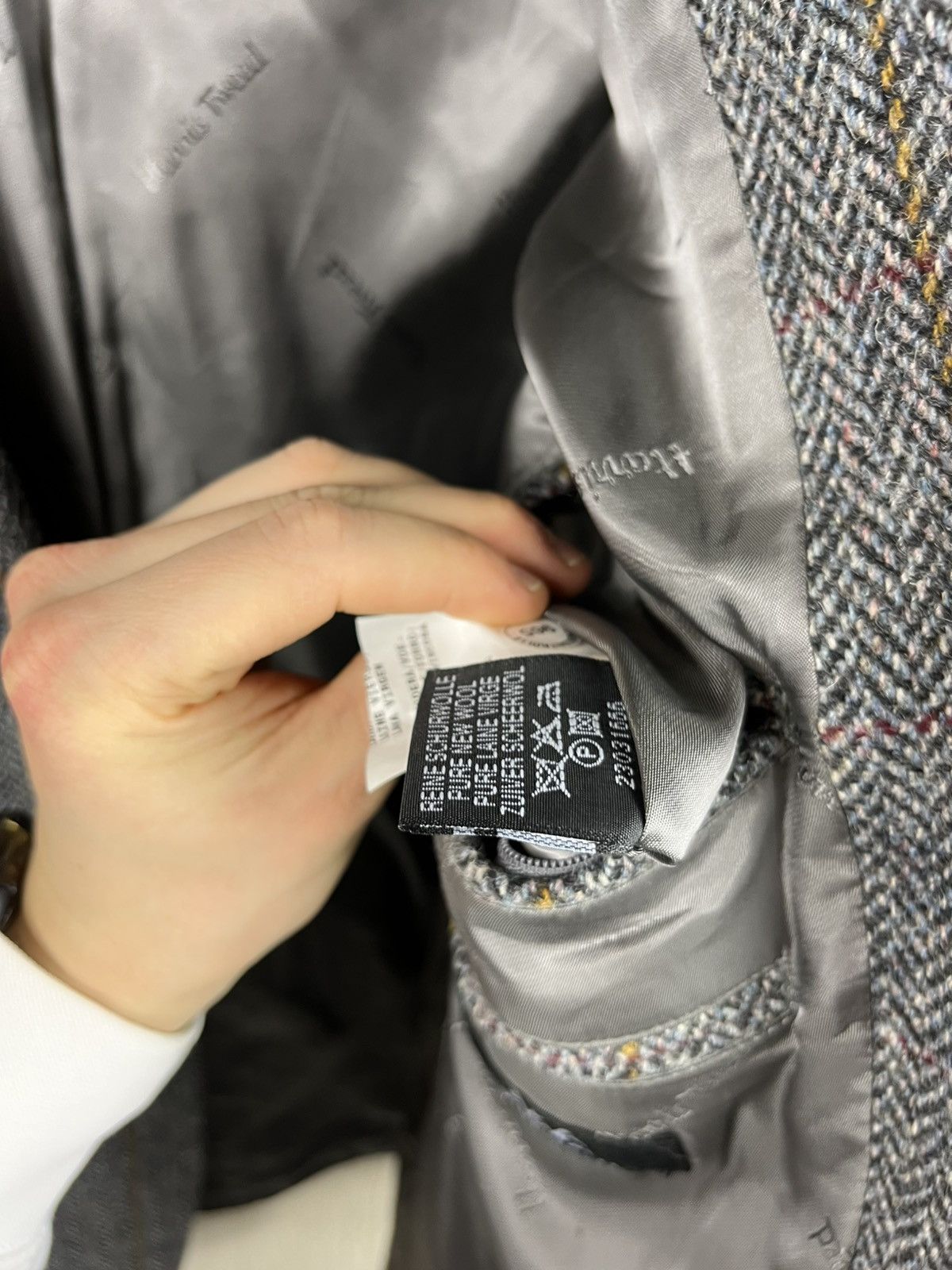 Harris Tweed × Vintage Vintage Harris Tweed wool herringbone coat jacket pattern Size US XL / EU 56 / 4 - 24 Thumbnail